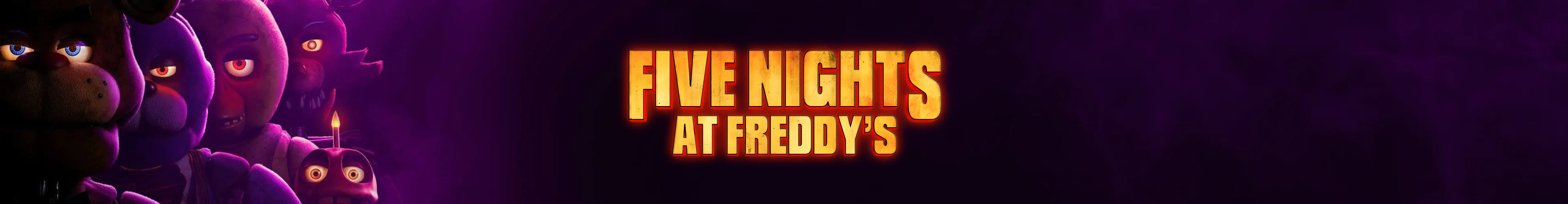 Five Nights at Freddy's figuren banner