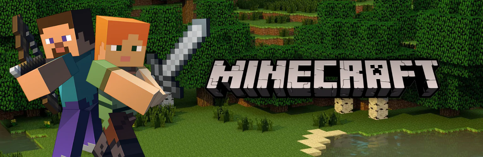 Minecraft t-shirt banner mobil