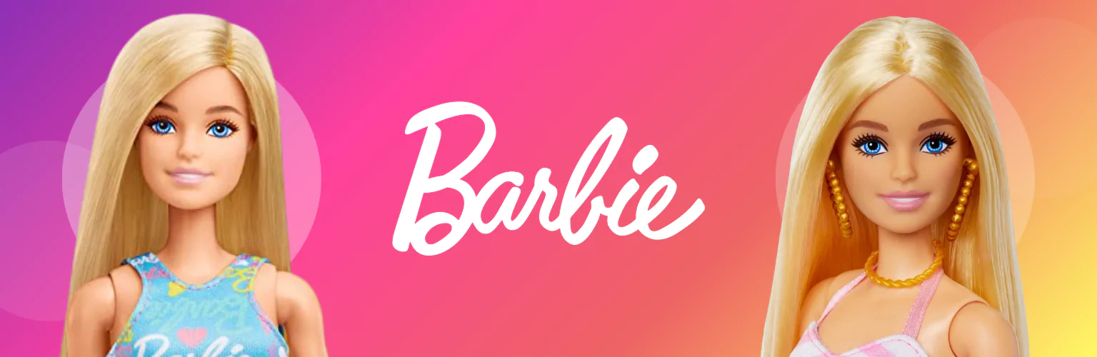 Barbie schreibwaren banner mobil