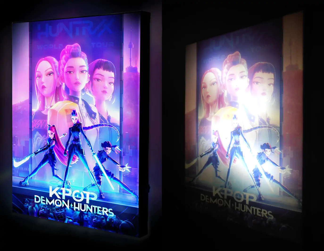 KPop Demon Hunters Leuchtende Leinwand Produktfoto