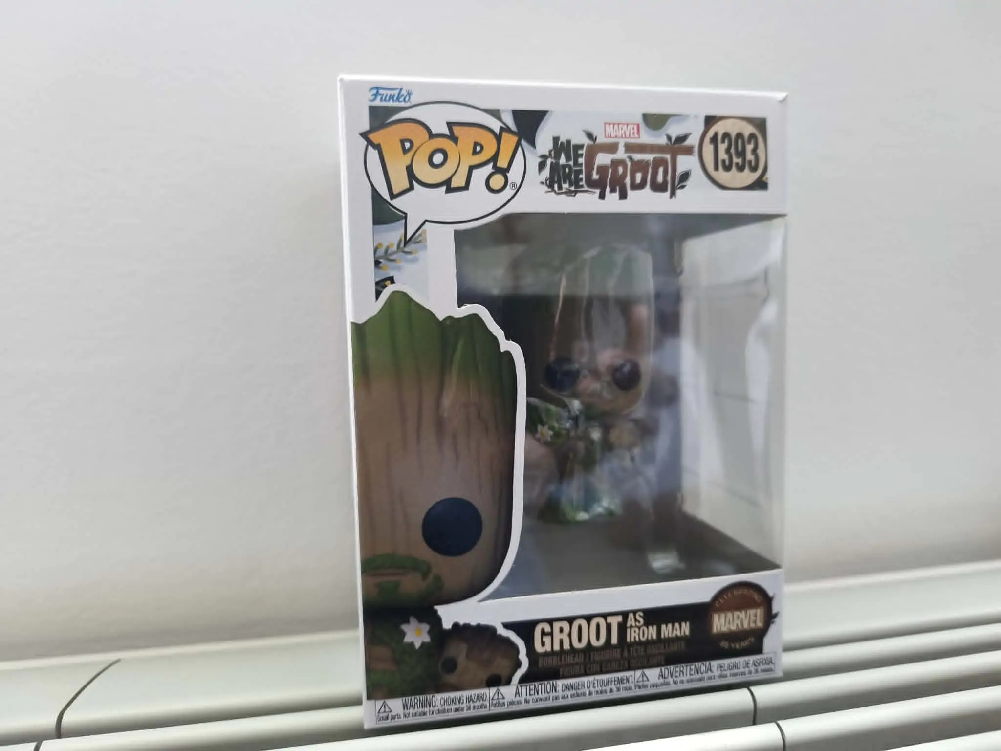 Funko POP Figur Marvel We Are Groot - Groot as Iron Man Produktfoto