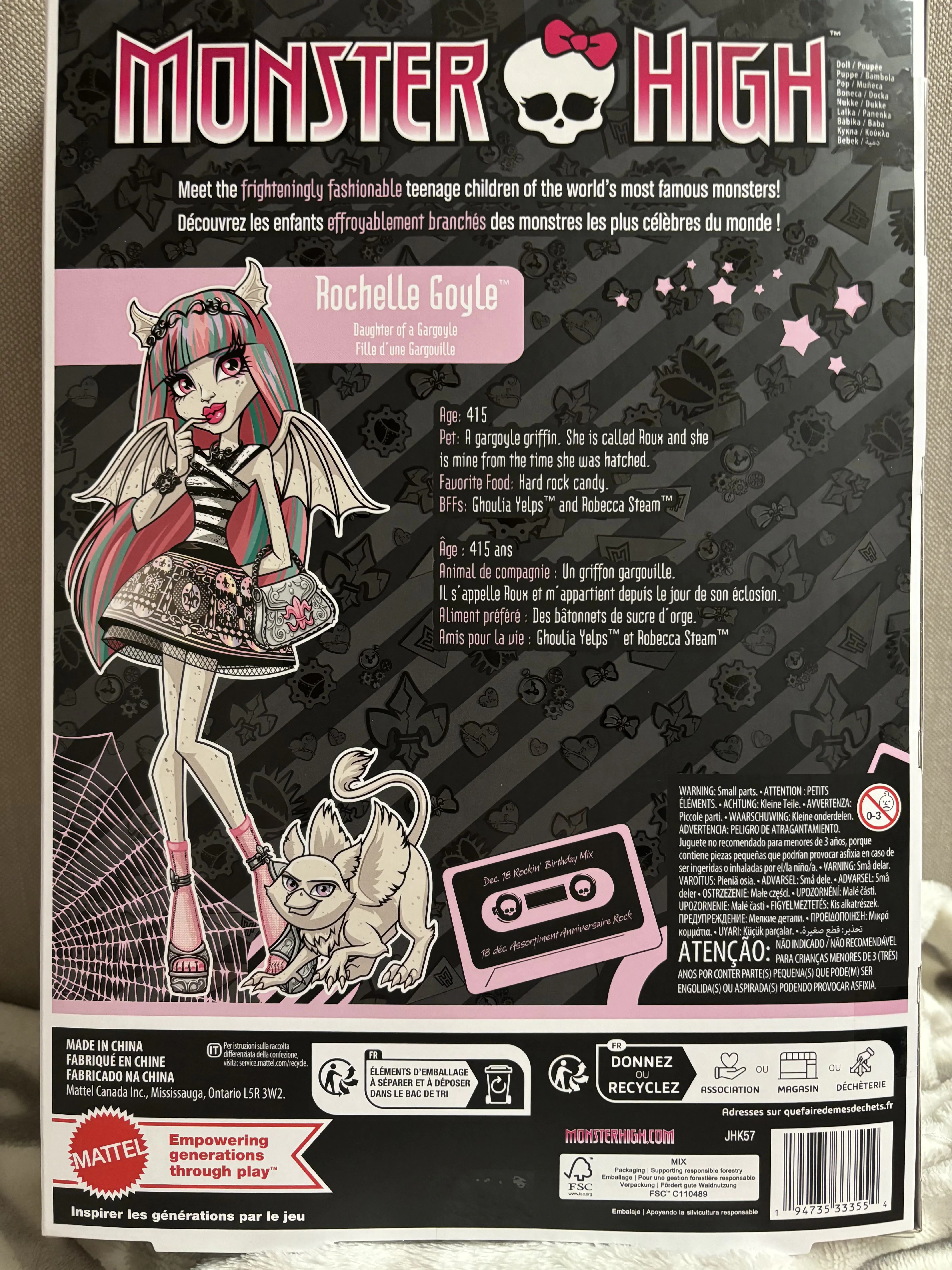 Monster High Sammler Puppe Rochelle Goyle Produktfoto