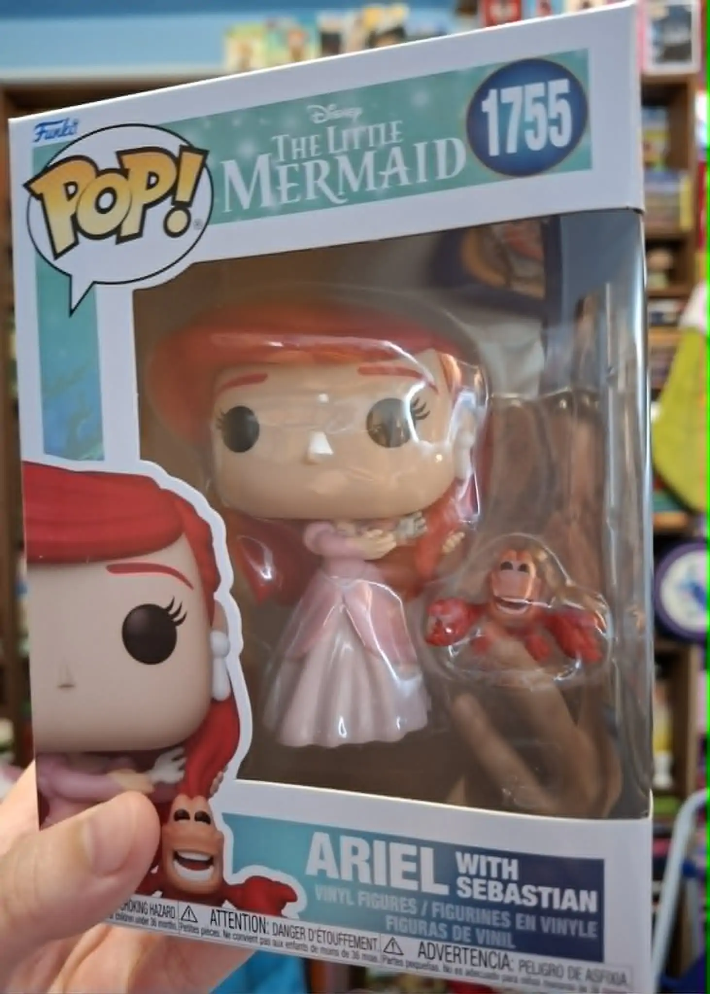 Funko POP Figur Disney Buddy Ariel mit Sebastian Produktfoto