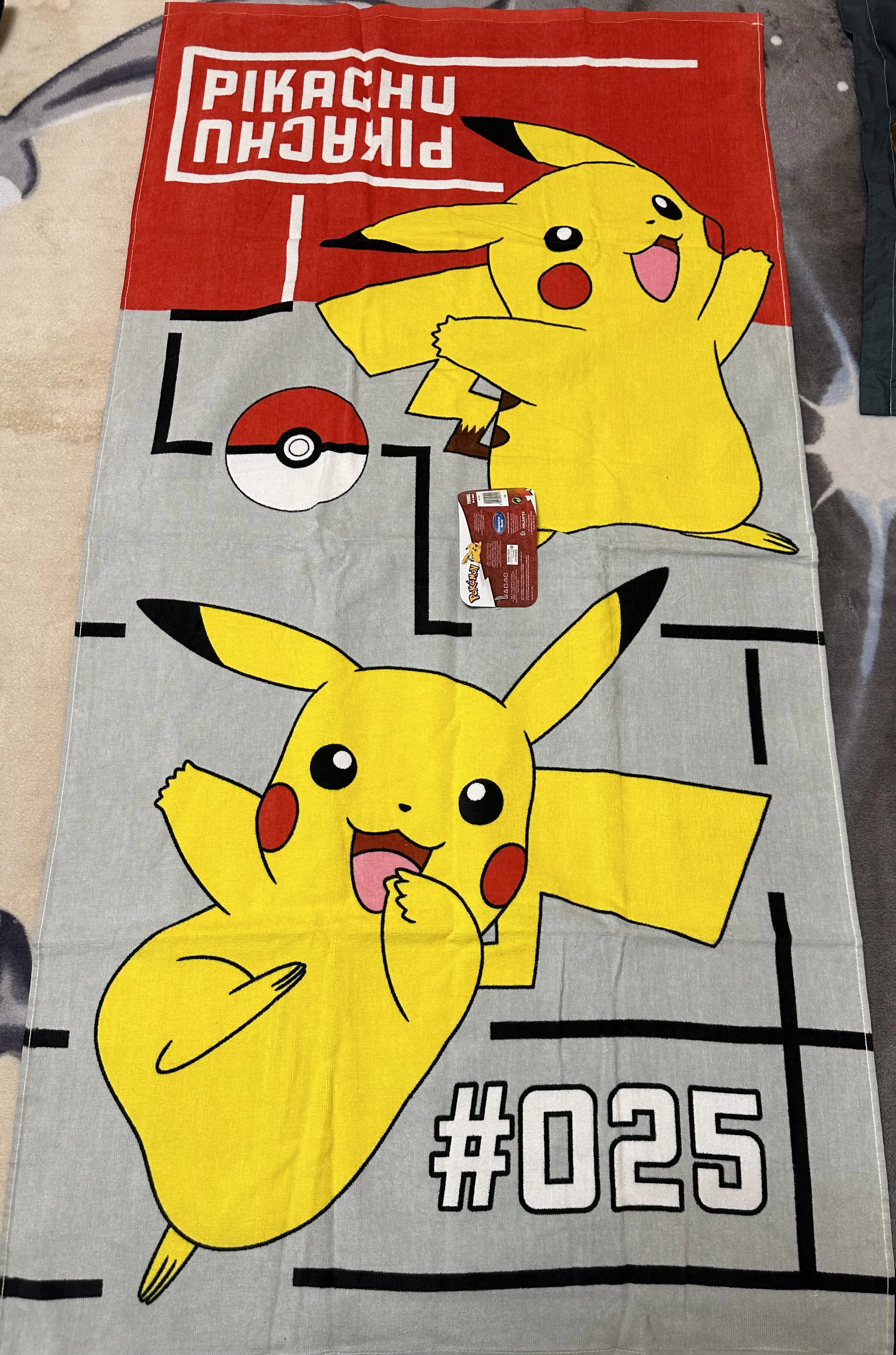 Pokemon Pikachu Baumwolle Strandtuch termékfotó