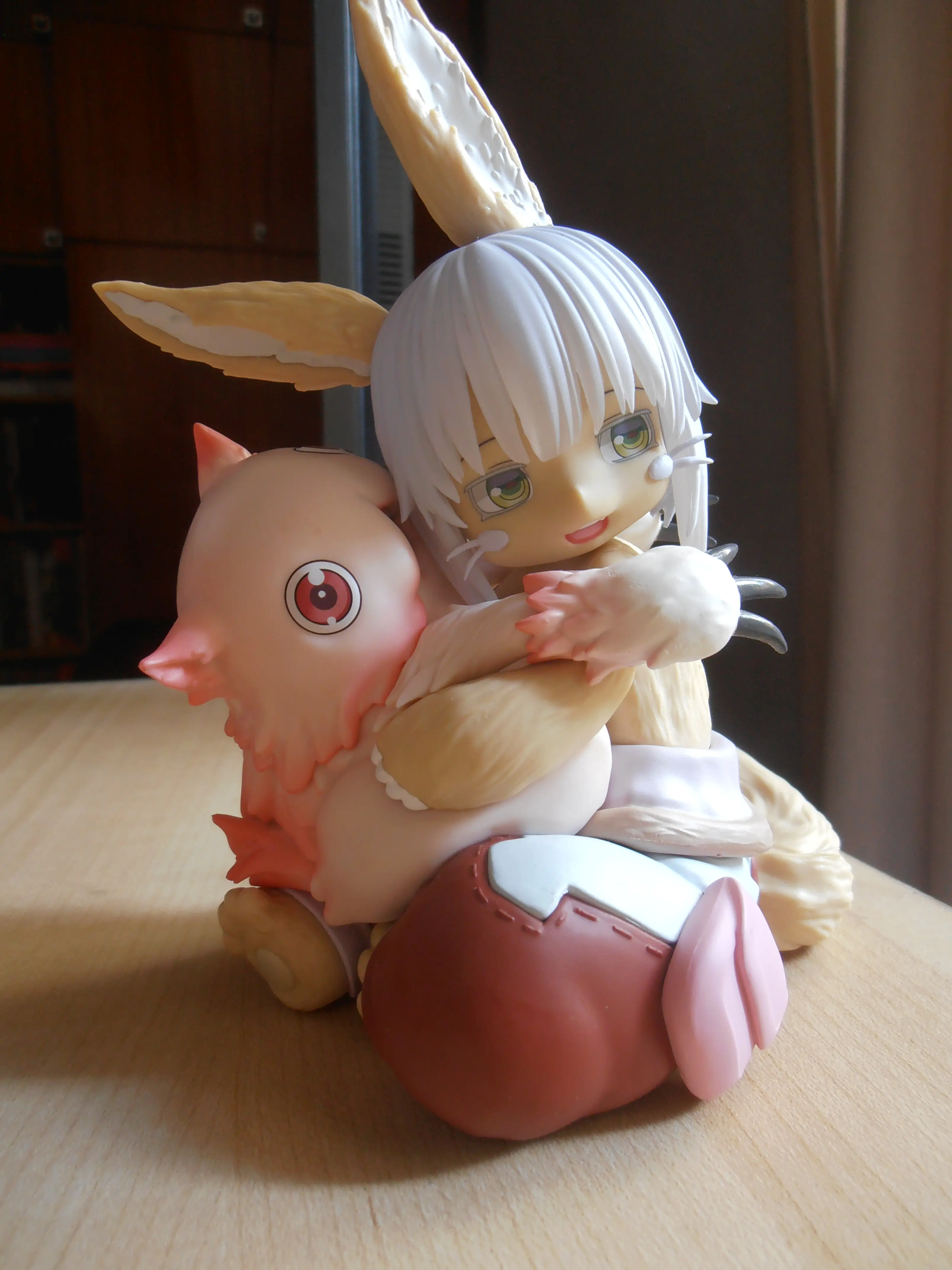 Made in Abyss: The Golden City of the Scorching Sun PVC Statue Desktop Niedliche Figur Nanachi & Mitty Reissue 13 cm Produktfoto