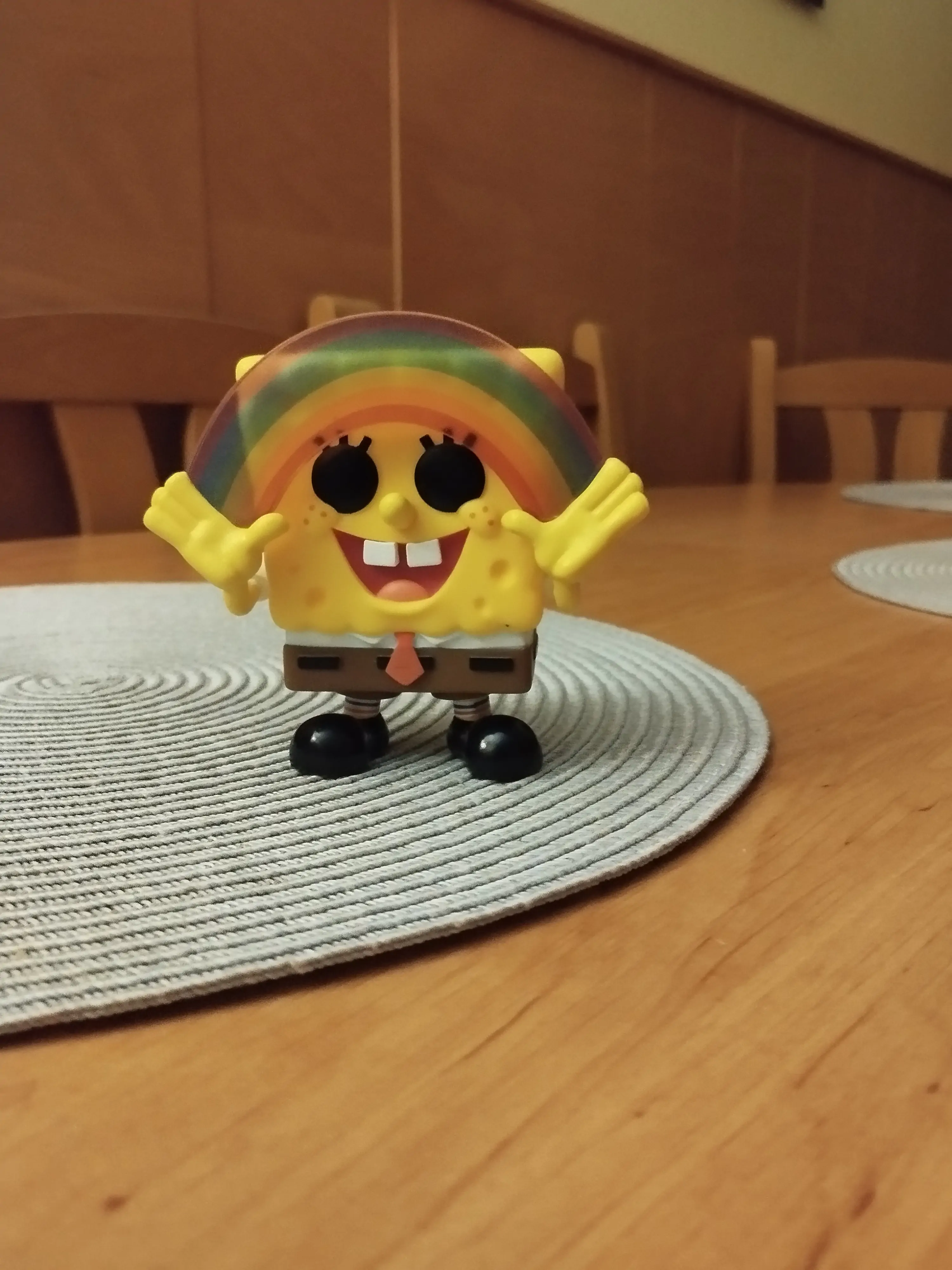 SpongeBob Schwammkopf POP! Vinyl Figur SpongeBob Rainbow 9 cm Produktfoto