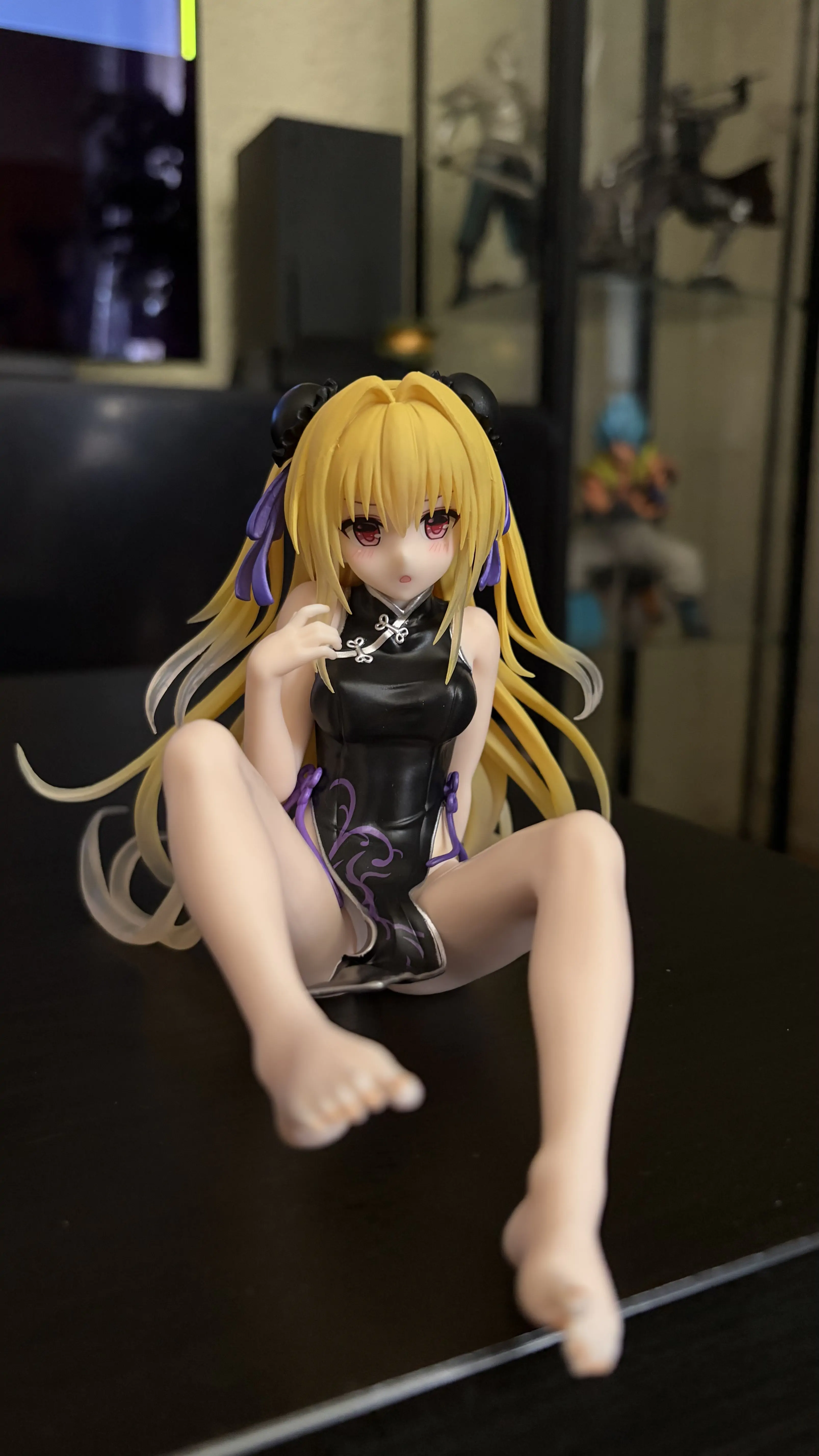 To Love-Ru Darkness PVC Statue Schreibtisch Süße Figur Golden Darkness (China Dress Ver.) Renewal 13 cm Produktfoto