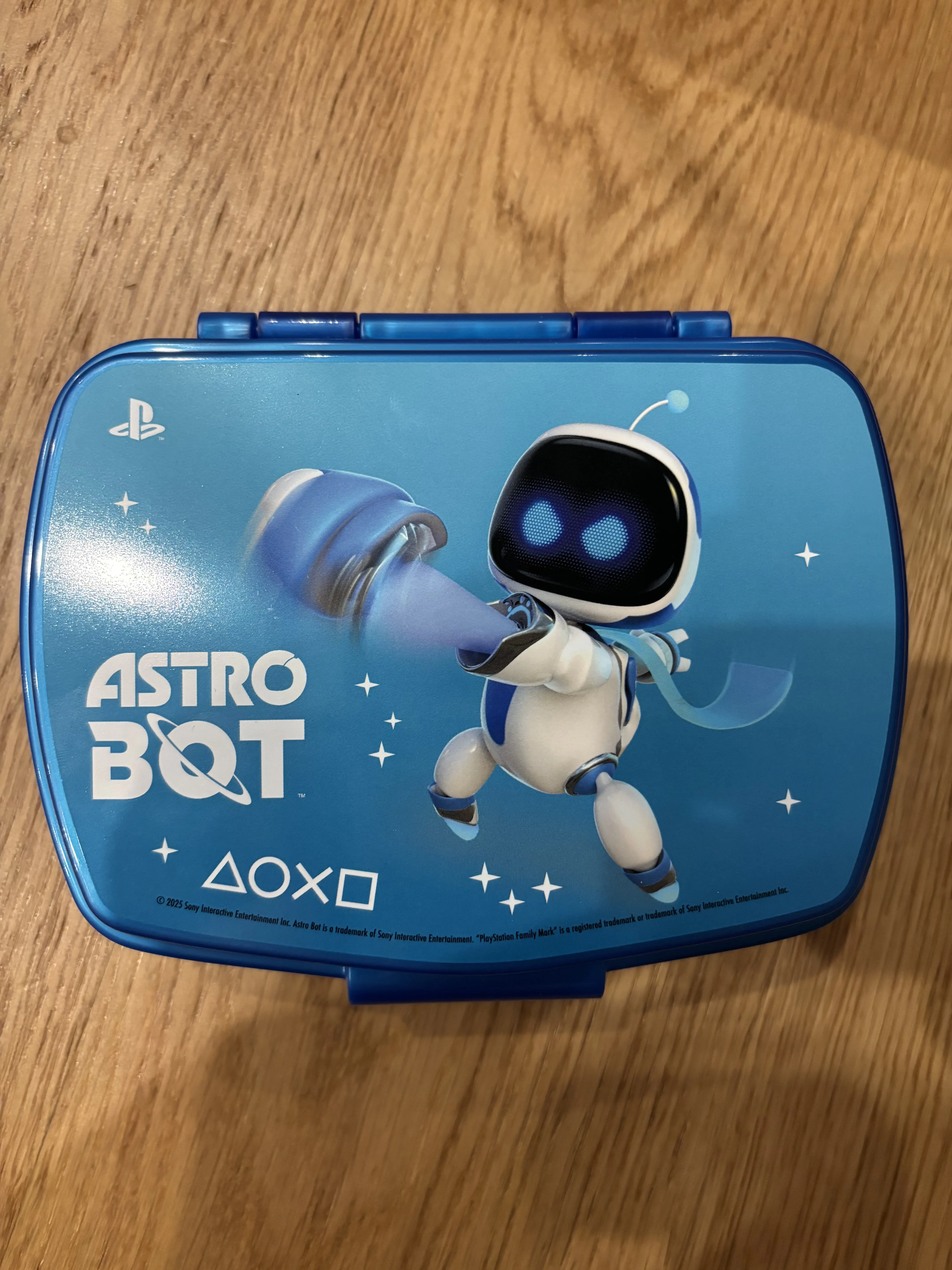Playstation Astro Bot lustige Plastik Brotdose Produktfoto