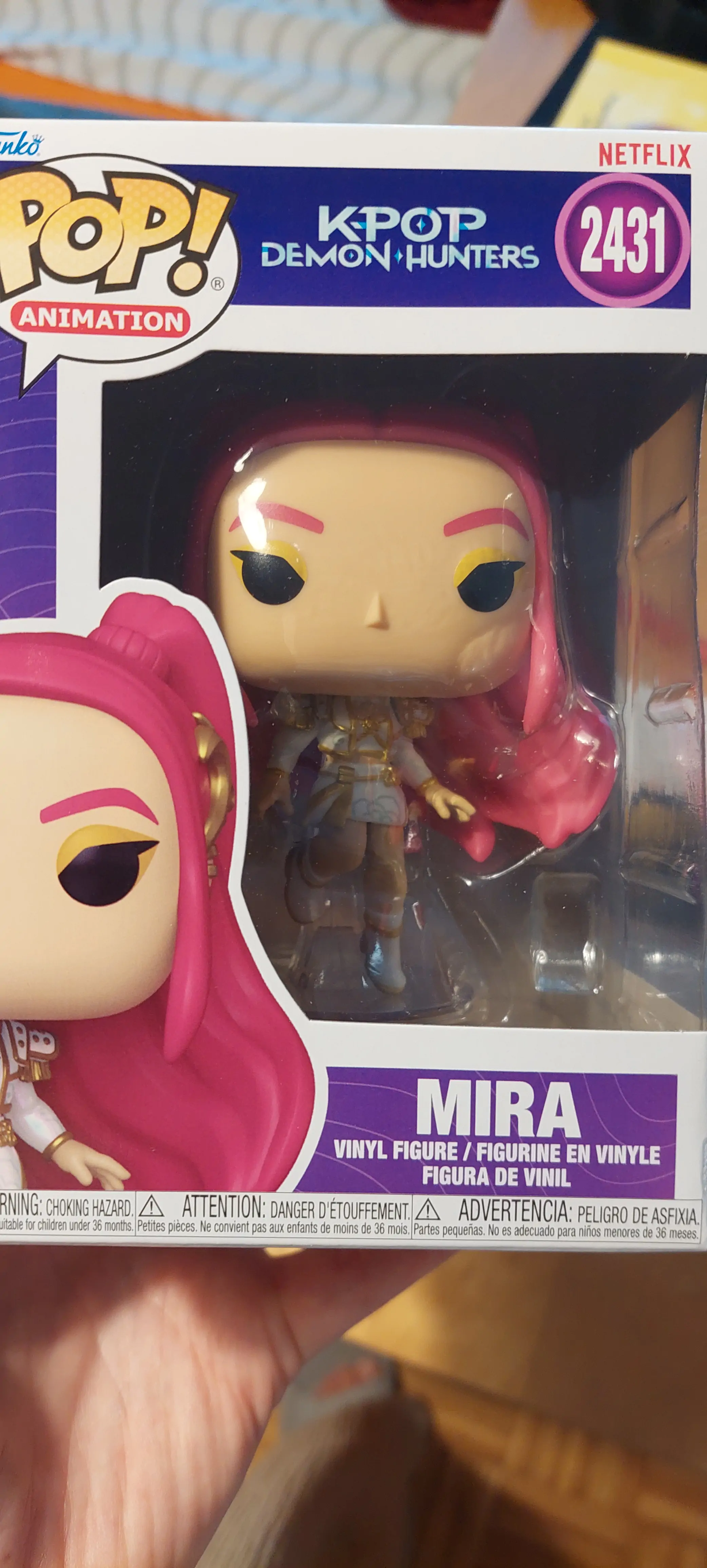 KPop Demon Hunters Funko POP! Animation Vinyl Figur Mira 9 cm Produktfoto