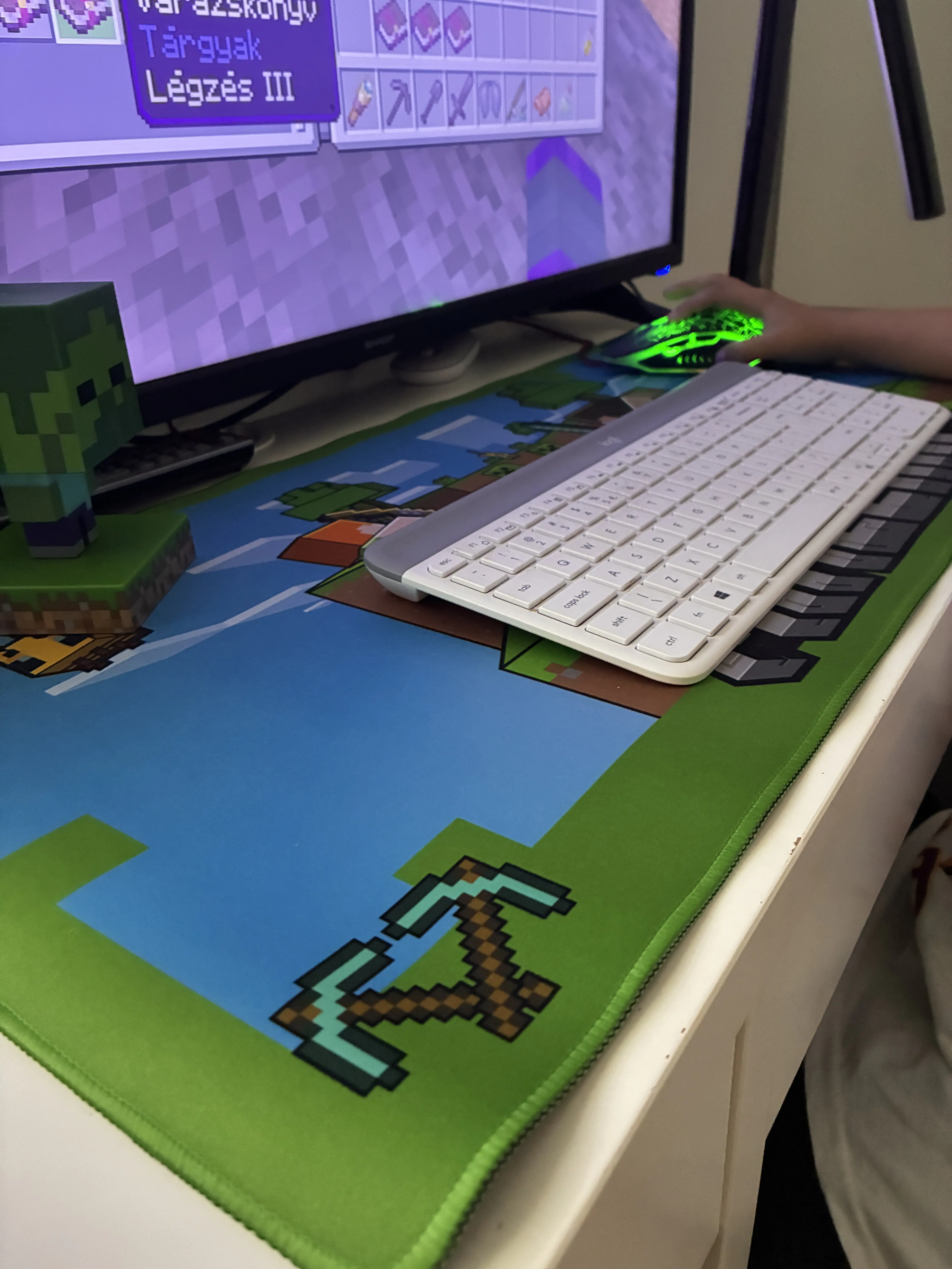 Minecraft Gaming Schreibtischunterlage Produktfoto