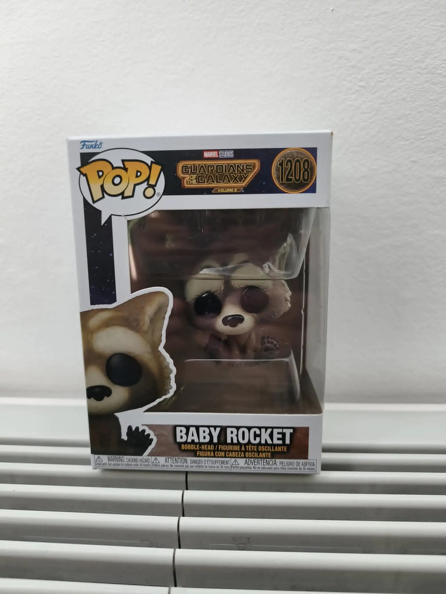 Guardians of the Galaxy Vol. 3 POP! Vinyl Figur Baby Rocket 9 cm Produktfoto