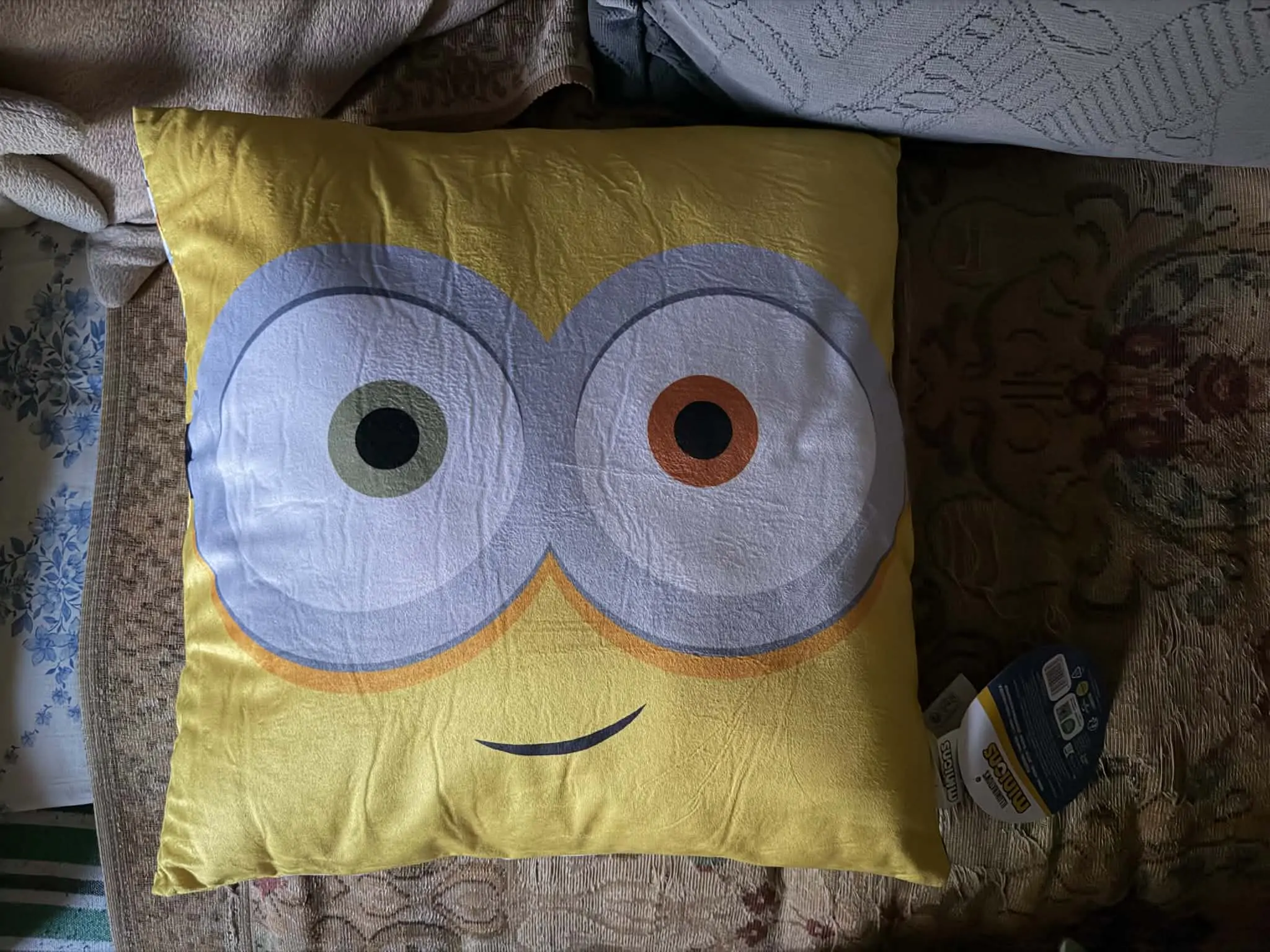 Minions Watch Me Kissen, dekoratives Kissen Produktfoto