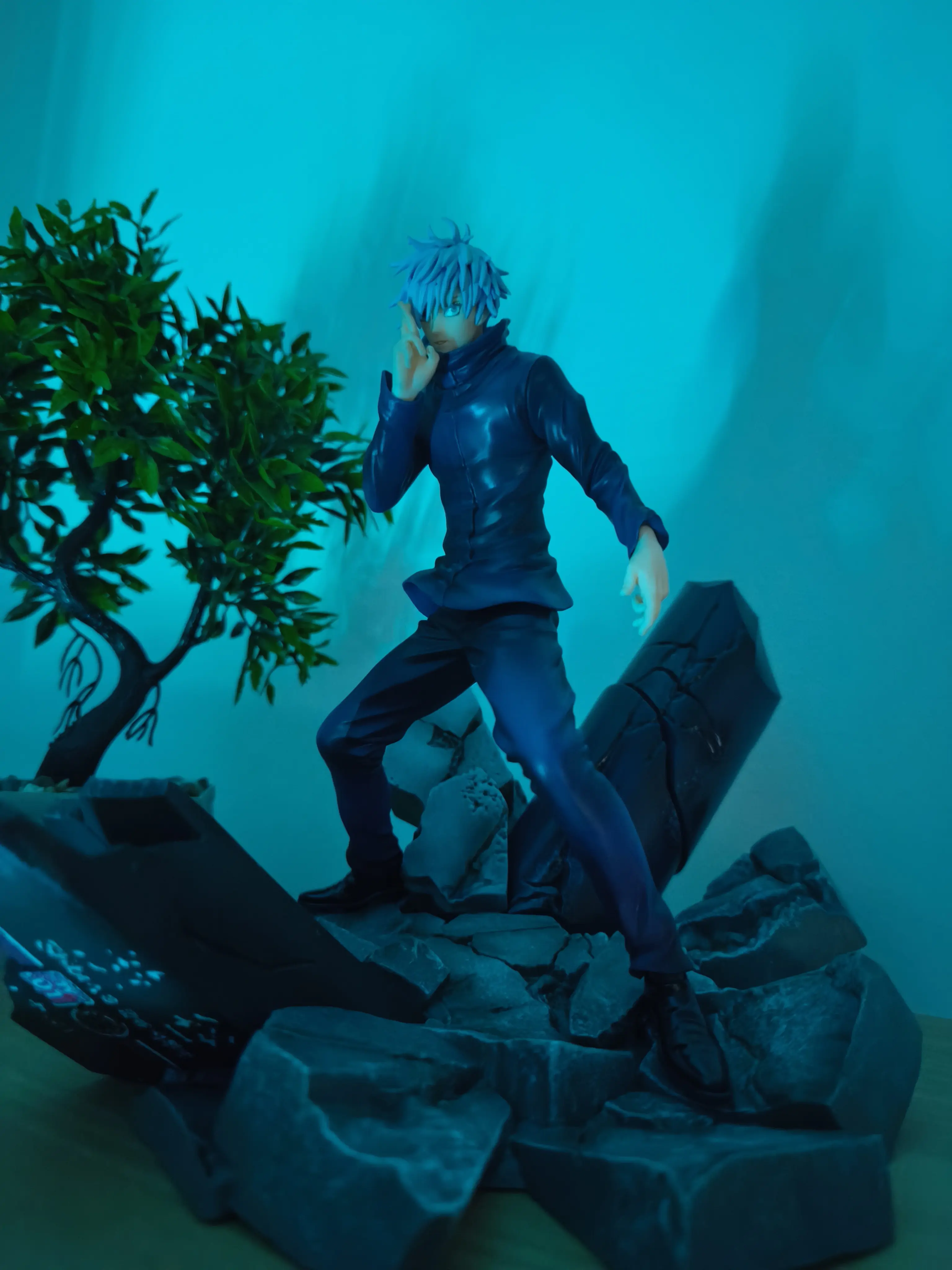 Jujutsu Kaisen Figurizm Luminasta PVC Statue Shibuya Incident Satoru Gojo Unlimited Void 21 cm Produktfoto