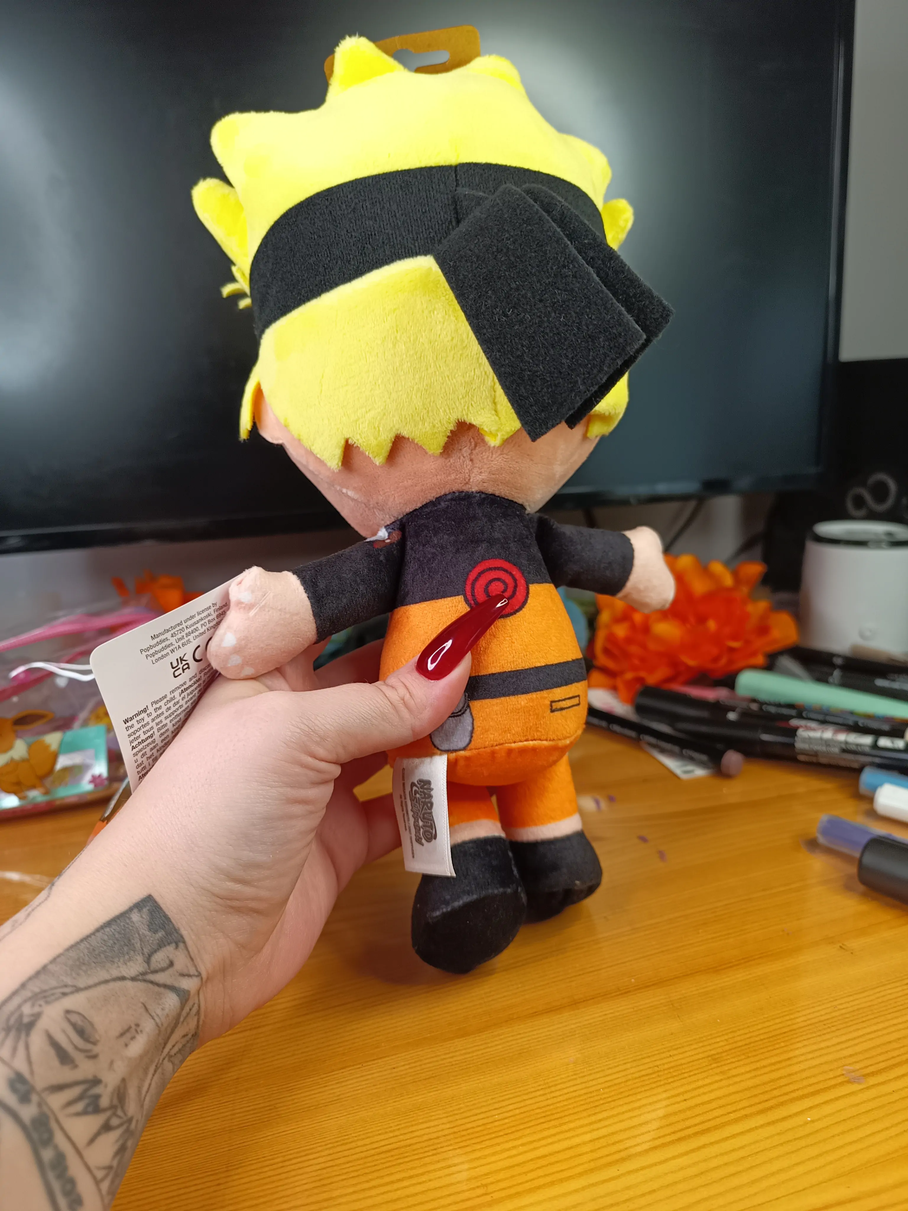 Naruto Shippuden Cuteforme Plüschfigur Naruto Uzumaki Nine Tails Unleashed Version 29 cm Produktfoto