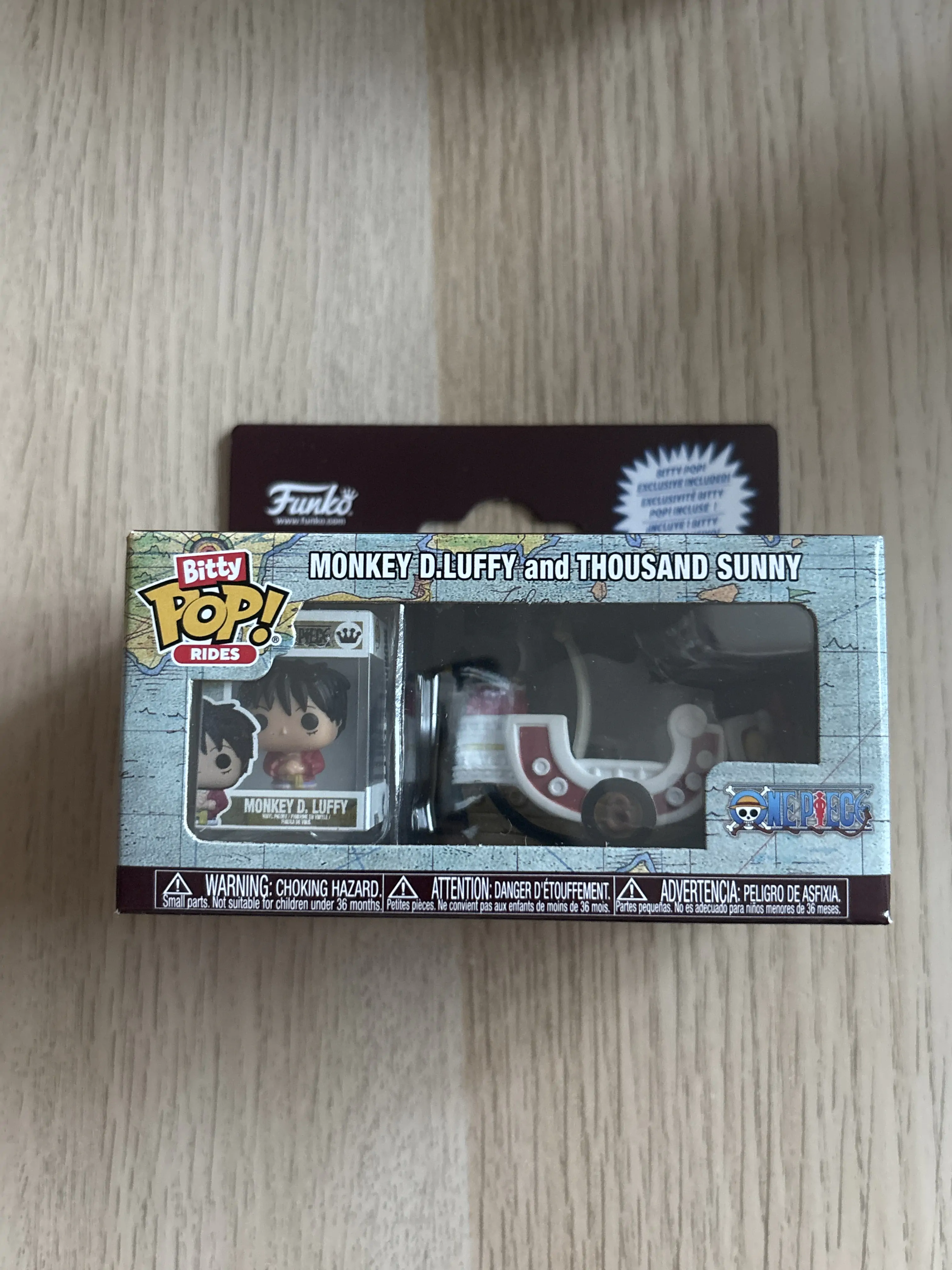 Bitty Funko POP Figur Ride One Piece Monkey D.Luffy und Thousand Sunny Produktfoto