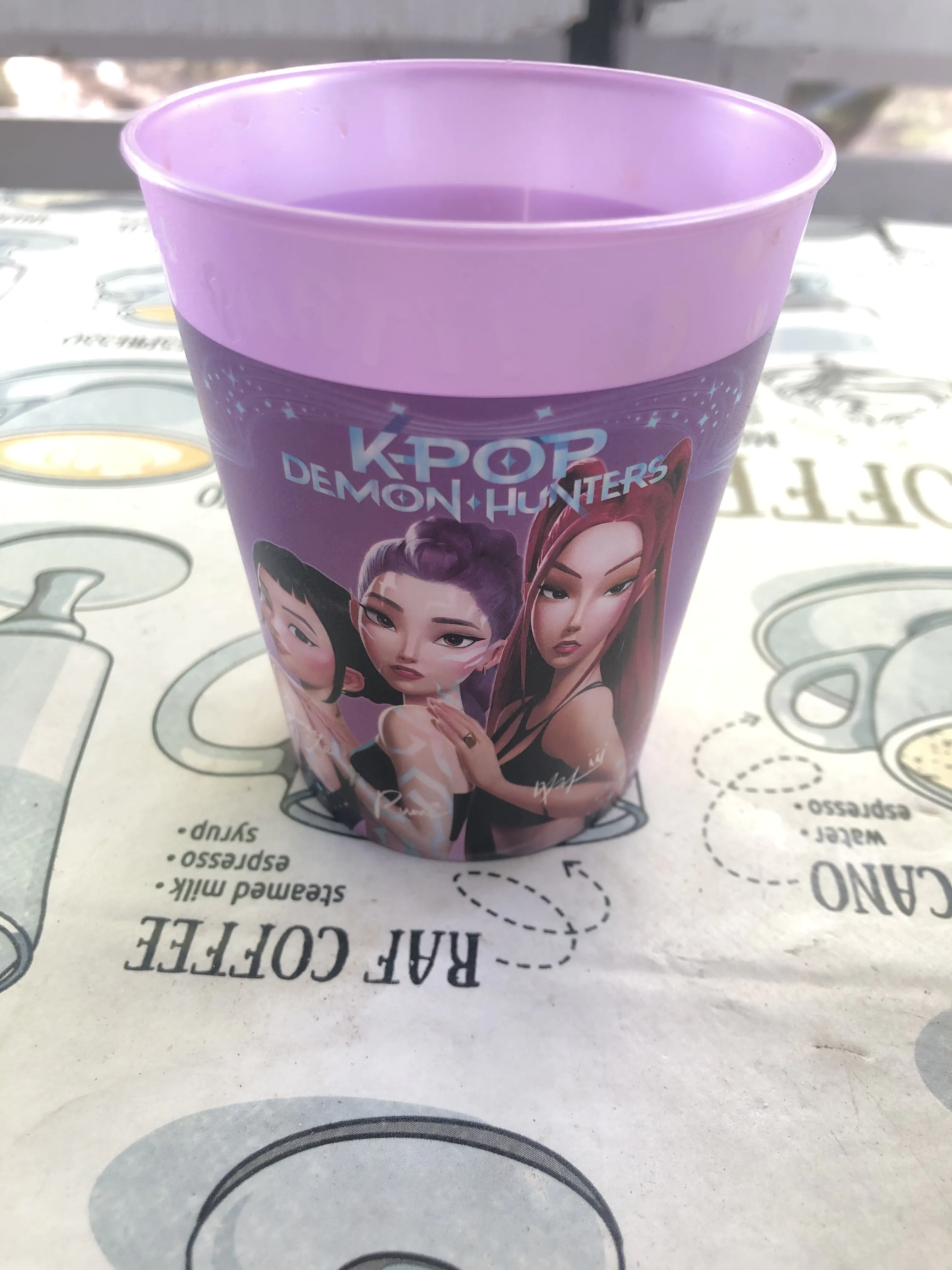 K-pop Demon Hunters Plastikbecher Set mit 4, 250 ml Produktfoto