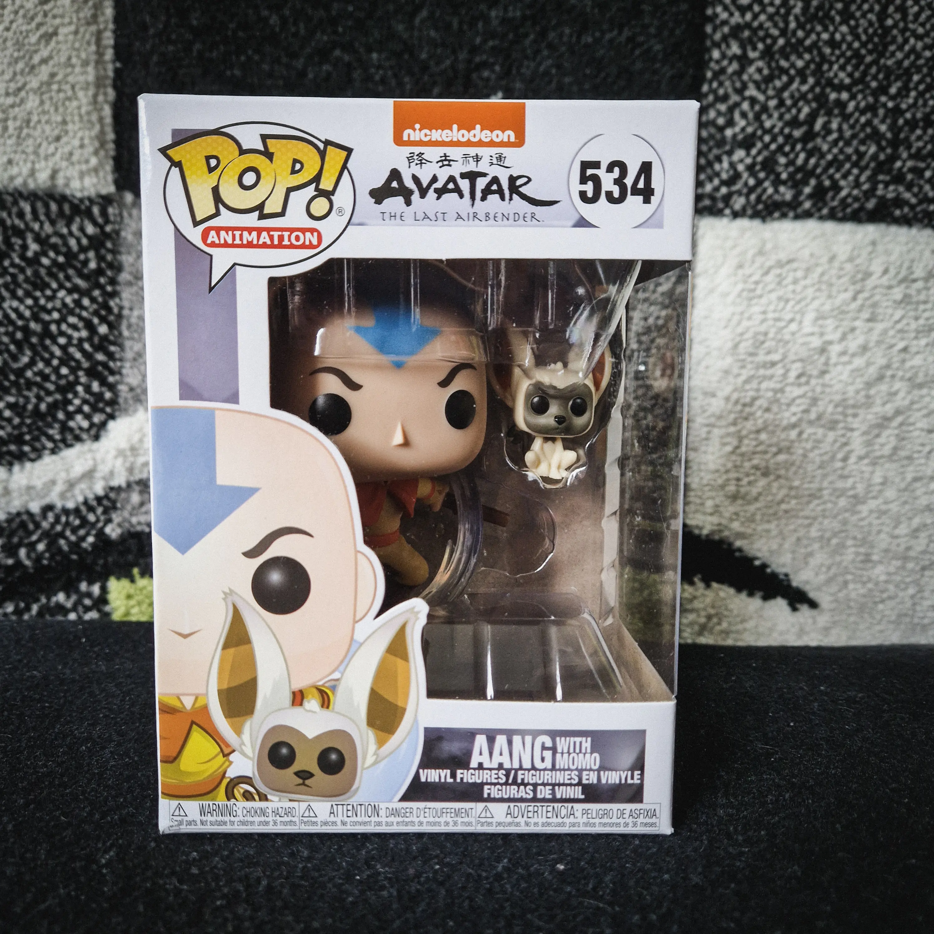 Avatar Der Herr der Element POP! Animation Vinyl Figur Aang w/ Momo 9 cm termékfotó