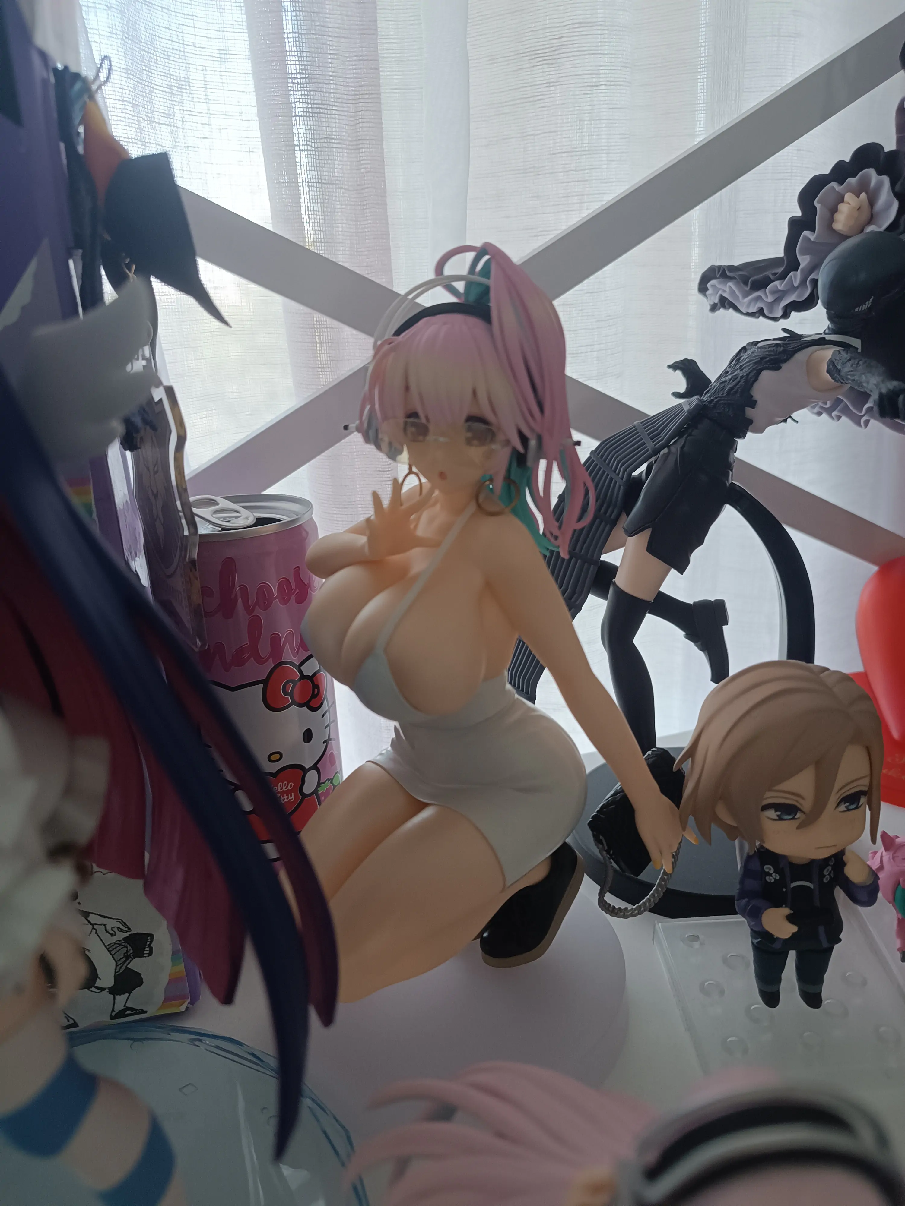 Super Sonico Pop Up Parade PVC Statue Super Sonico: 15th Mini Dress Ver. L Size 20 cm Produktfoto