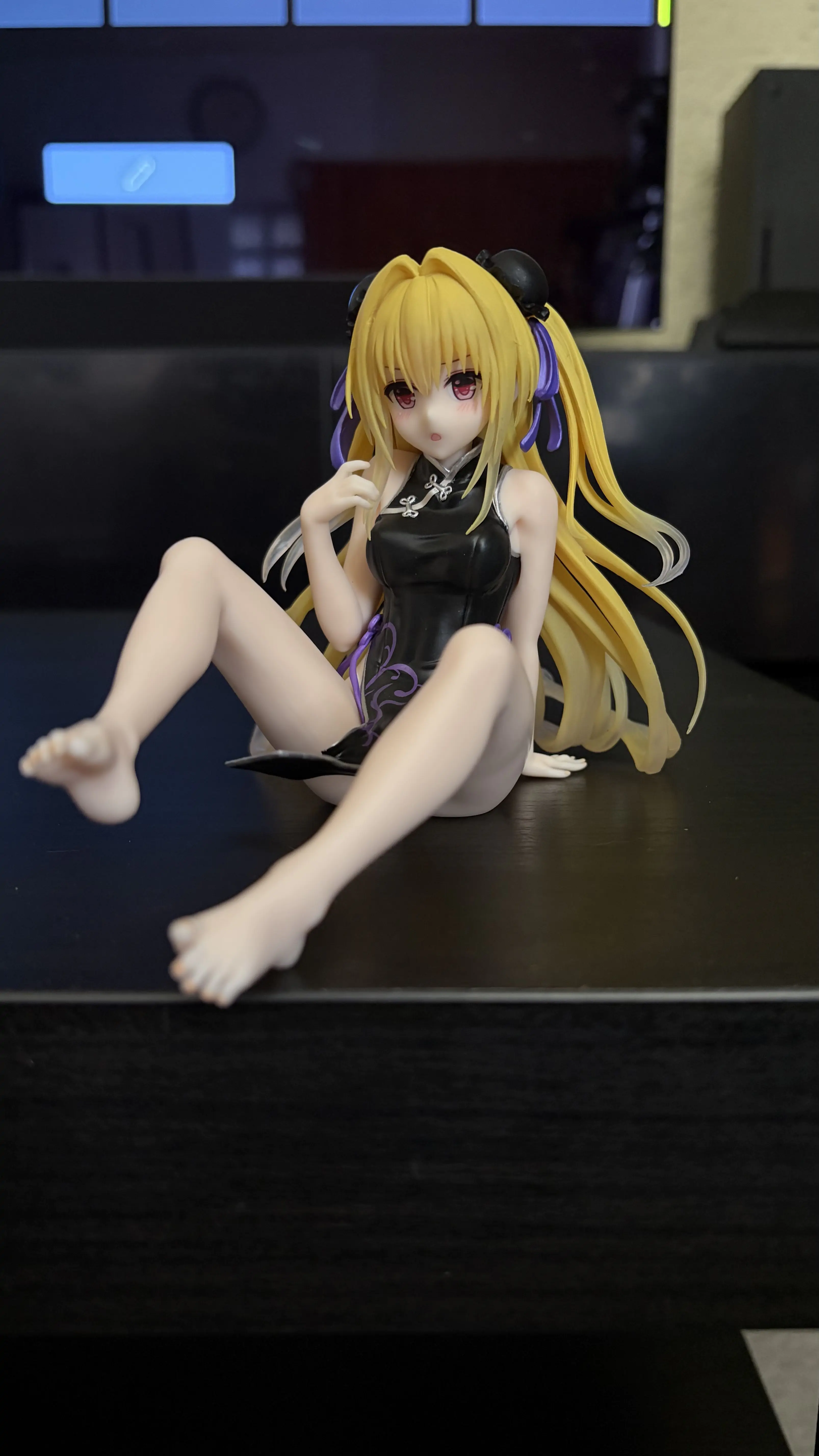 To Love-Ru Darkness PVC Statue Schreibtisch Süße Figur Golden Darkness (China Dress Ver.) Renewal 13 cm Produktfoto