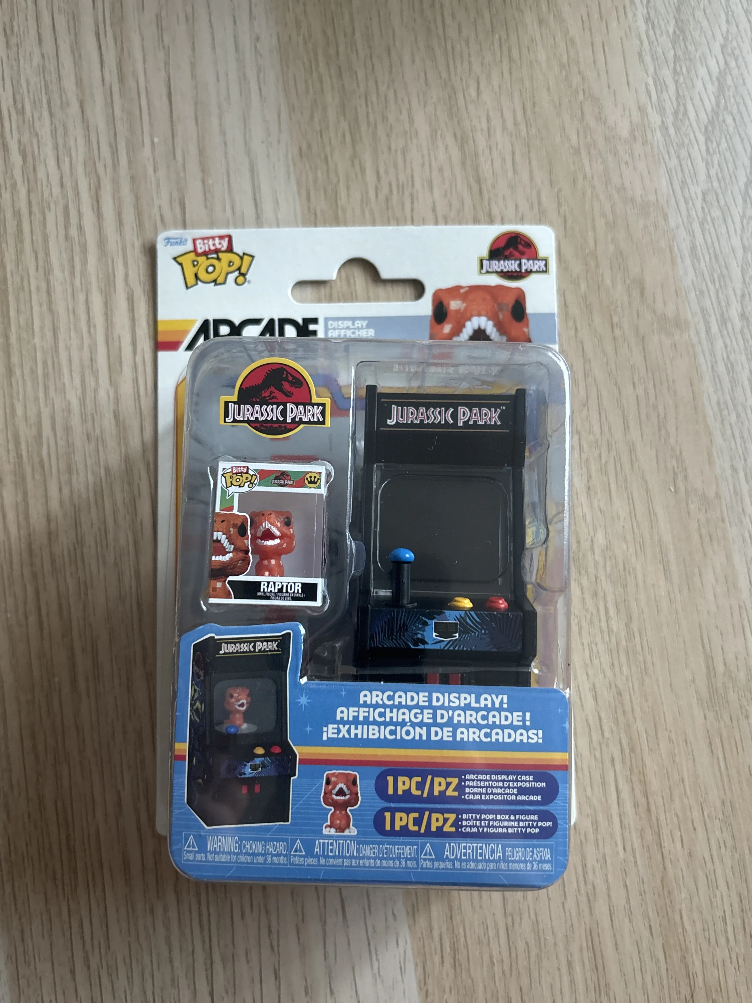 Kleine Funko POP Figur Arcade Jurassic Park Produktfoto