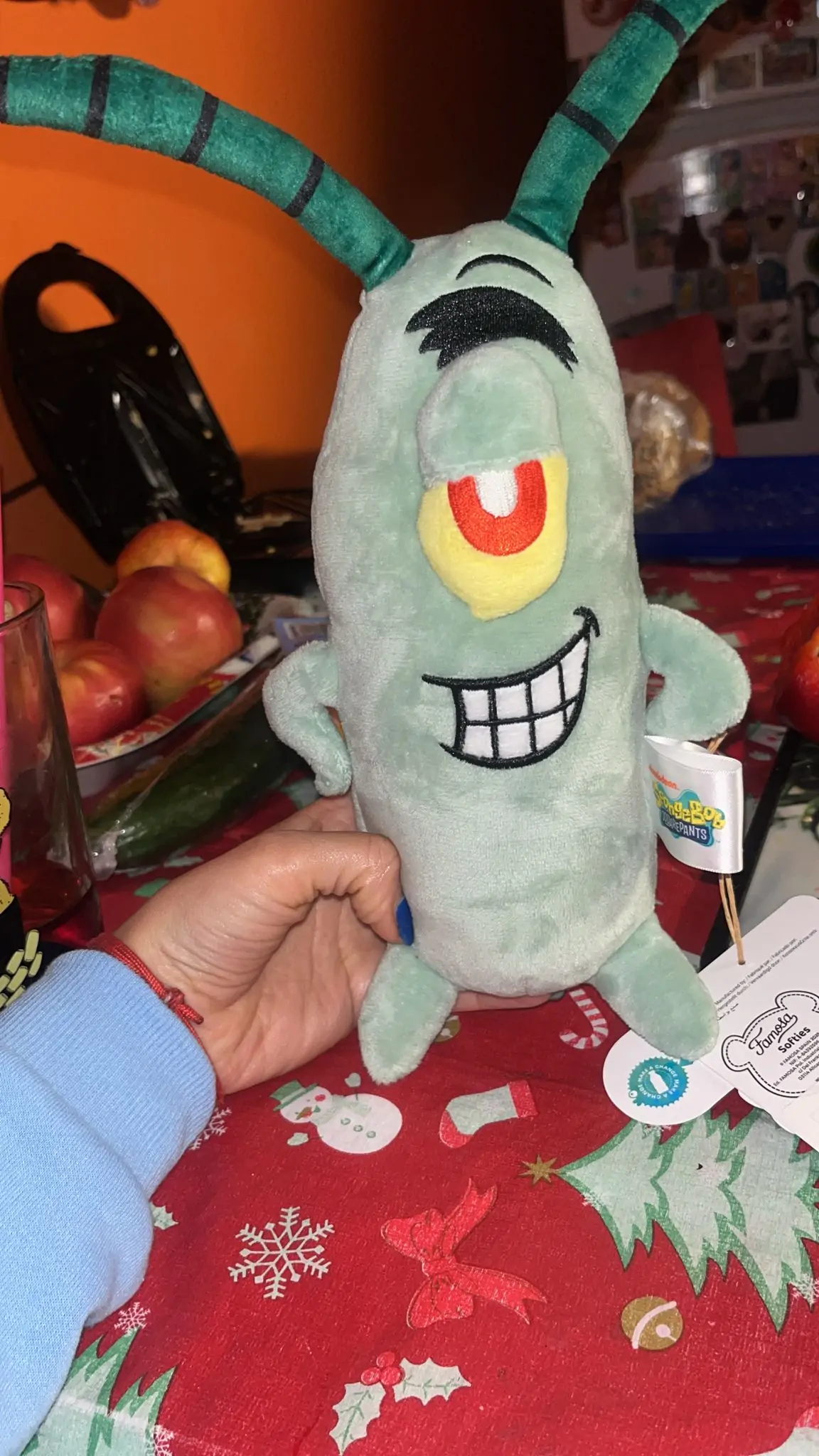 SpongeBob SquarePants Plankton Plüschfigur 25 cm Produktfoto