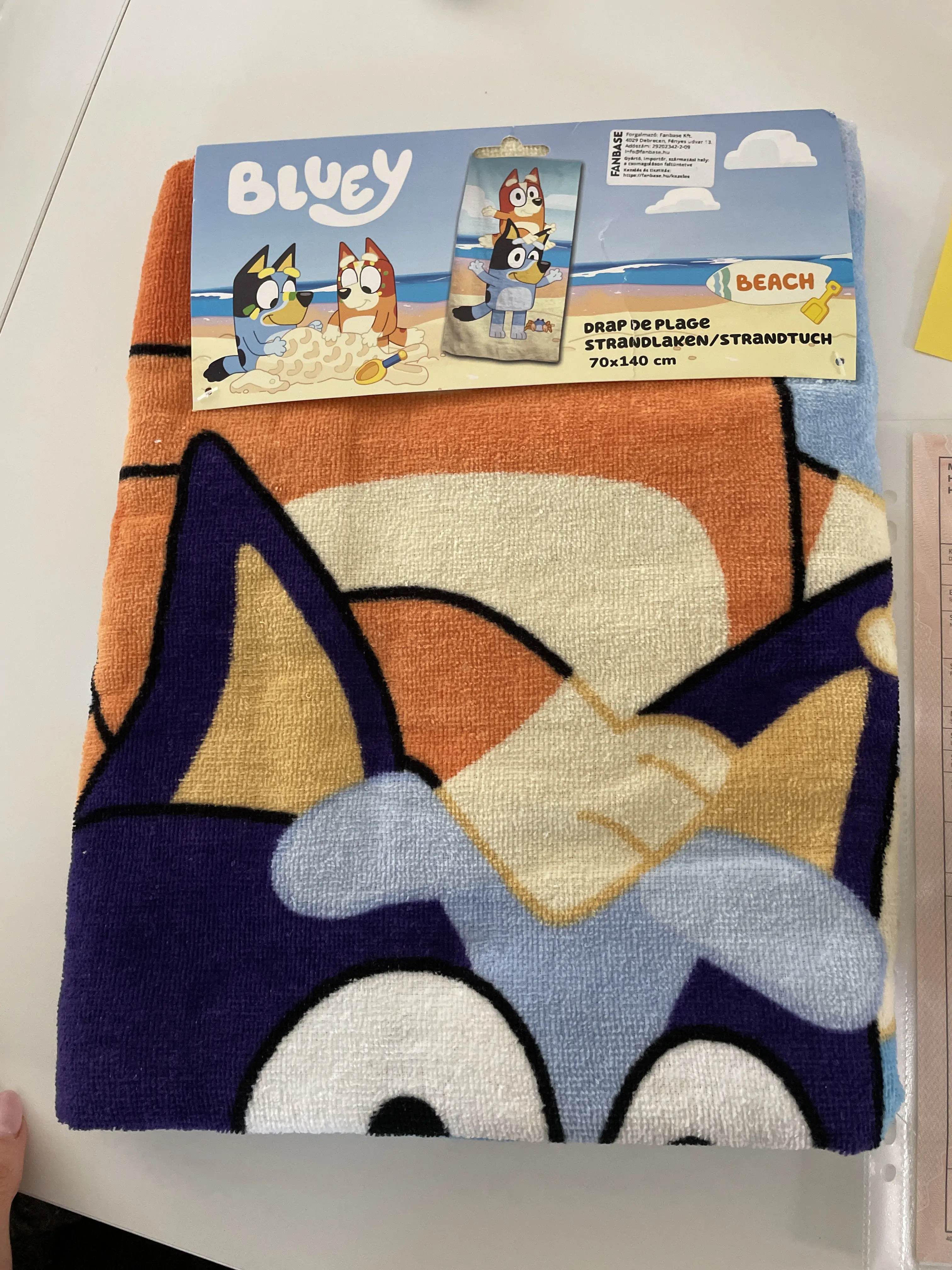 Bluey Baumwolle Strandtuch Produktfoto