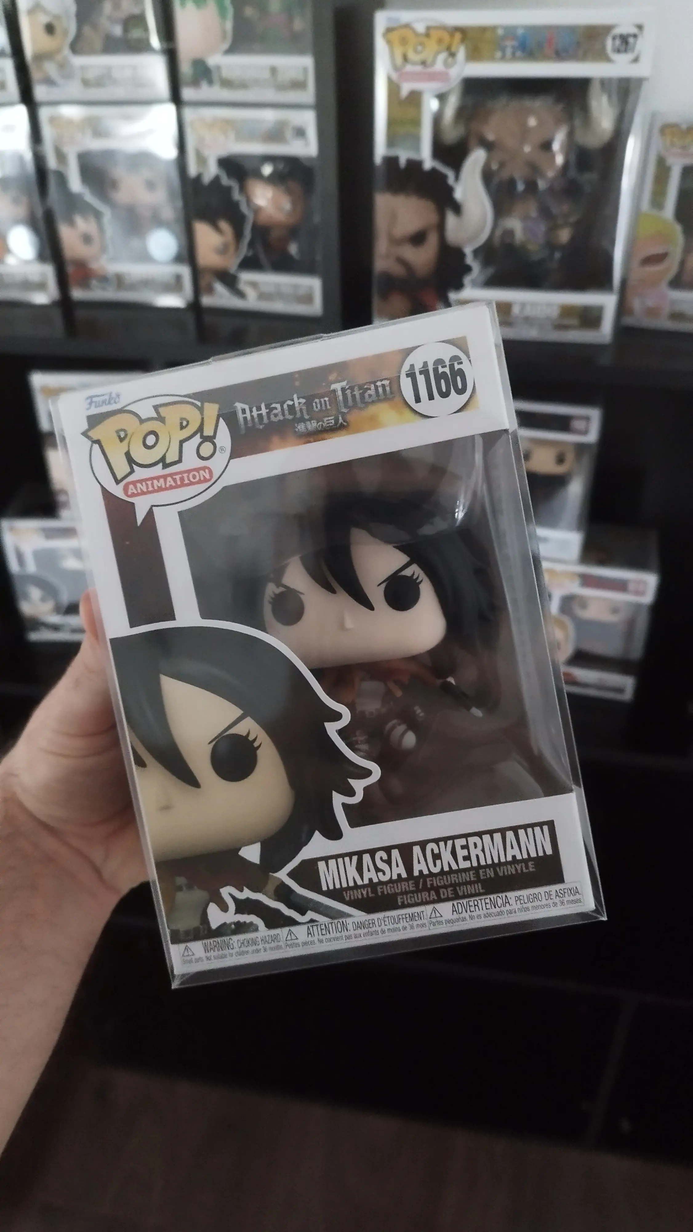 Attack on Titan POP! Animation Vinyl Figur Mikasa Ackerman with Swords 9 cm termékfotó