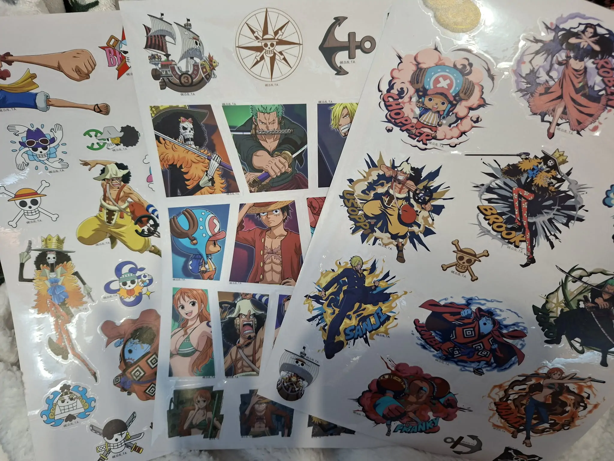 One Piece Aufkleber Set Produktfoto