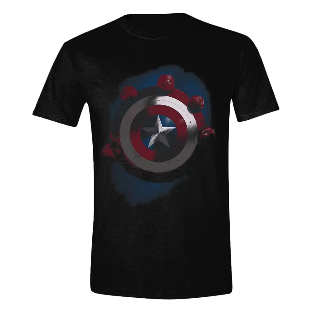 Captain America Brave New World T-Shirt Captain America Shield mit Red Größe Produktfoto