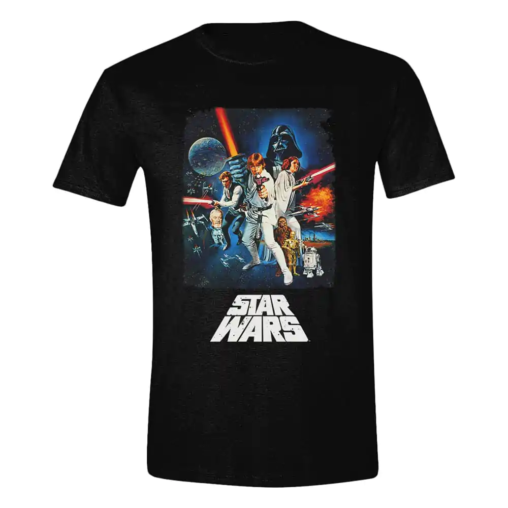 Star Wars A New Hope T-Shirt Retro Poster Produktfoto