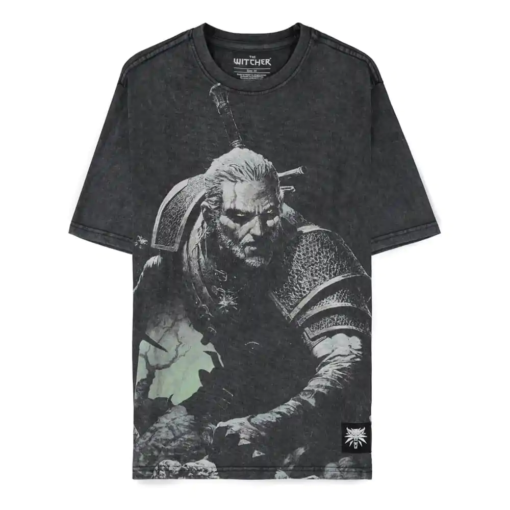 The Witcher Wild Hunt T-Shirt Geralt Washed Produktfoto