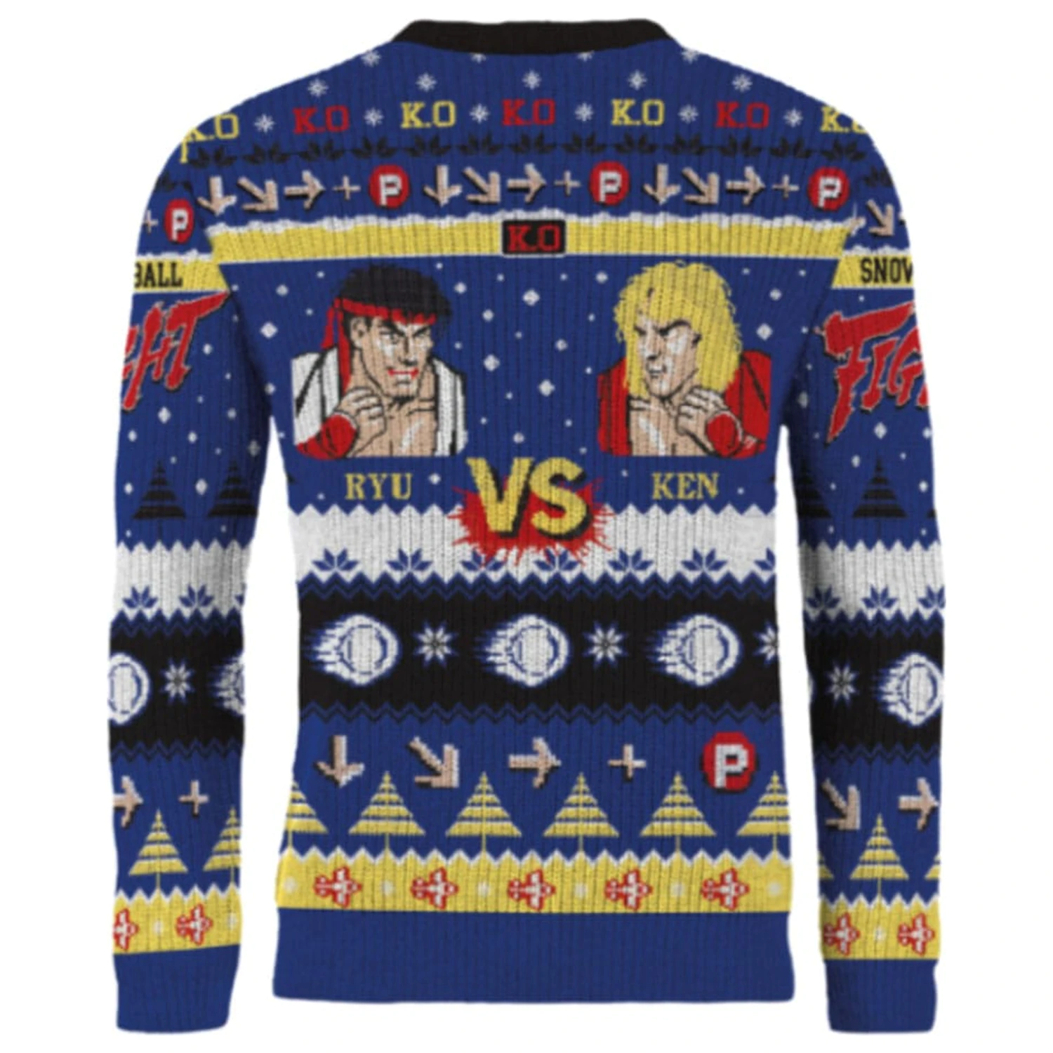 Street Fighter Weihnachts Pullover Ryu & Ken Produktfoto