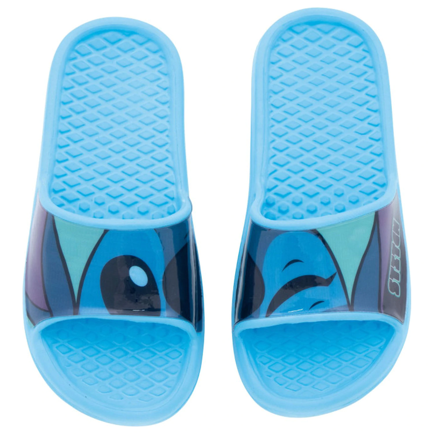 Stitch Wink Blau Kinder Hausschuhe Produktfoto