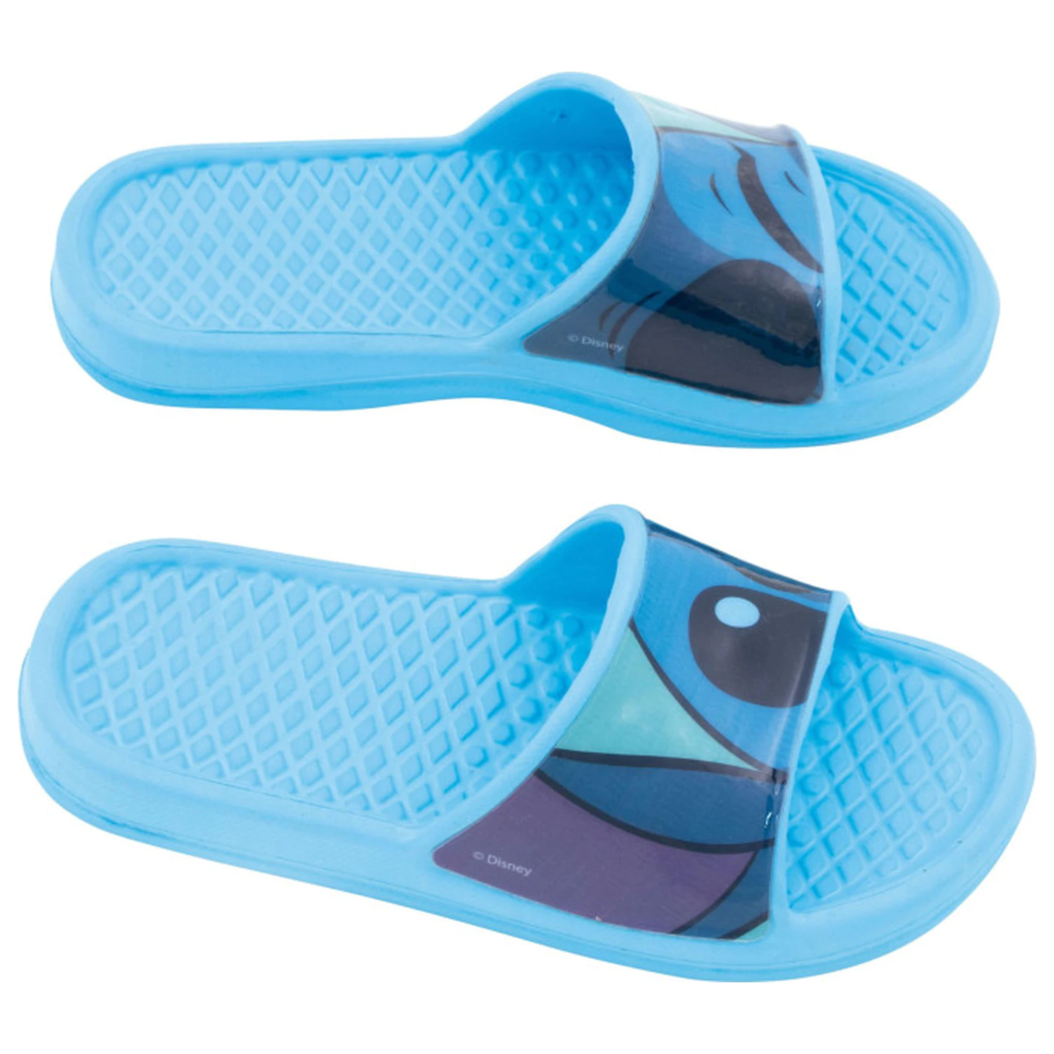 Stitch Wink Blau Kinder Hausschuhe Produktfoto