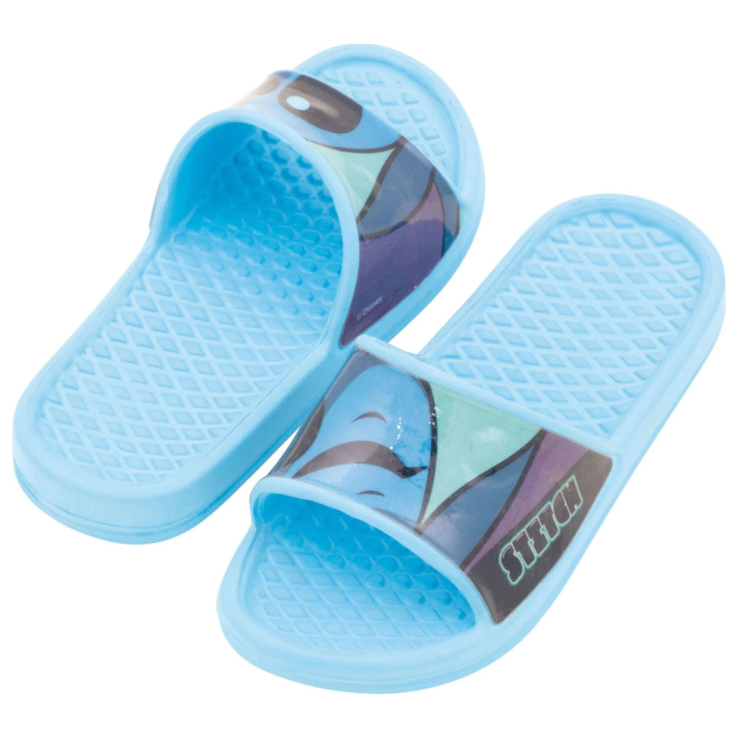 Stitch Wink Blau Kinder Hausschuhe Produktfoto