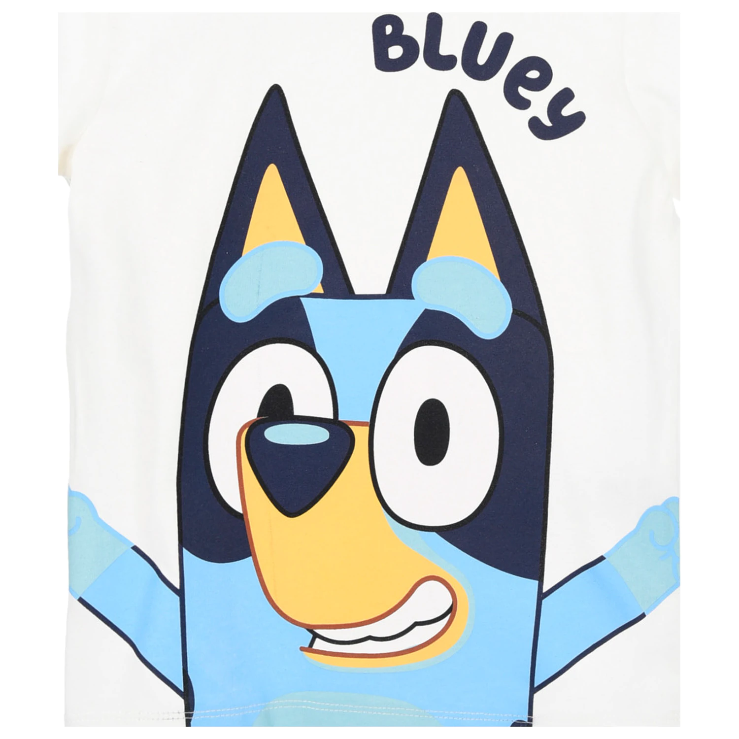 Bluey Weißes Kinder Kurzarm T-Shirt, Top Produktfoto
