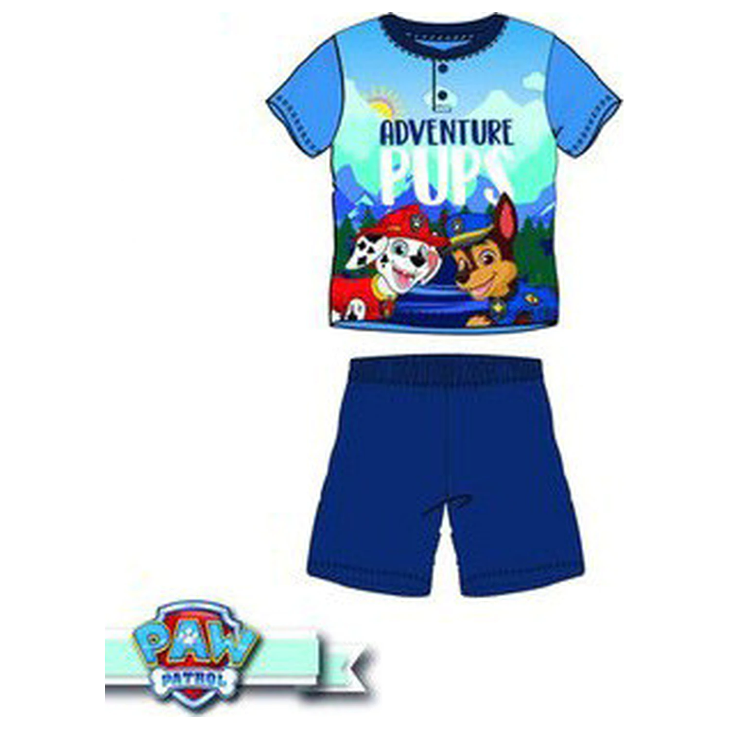 Paw Patrol Adventure Kinder Kurz Pyjamas Produktfoto