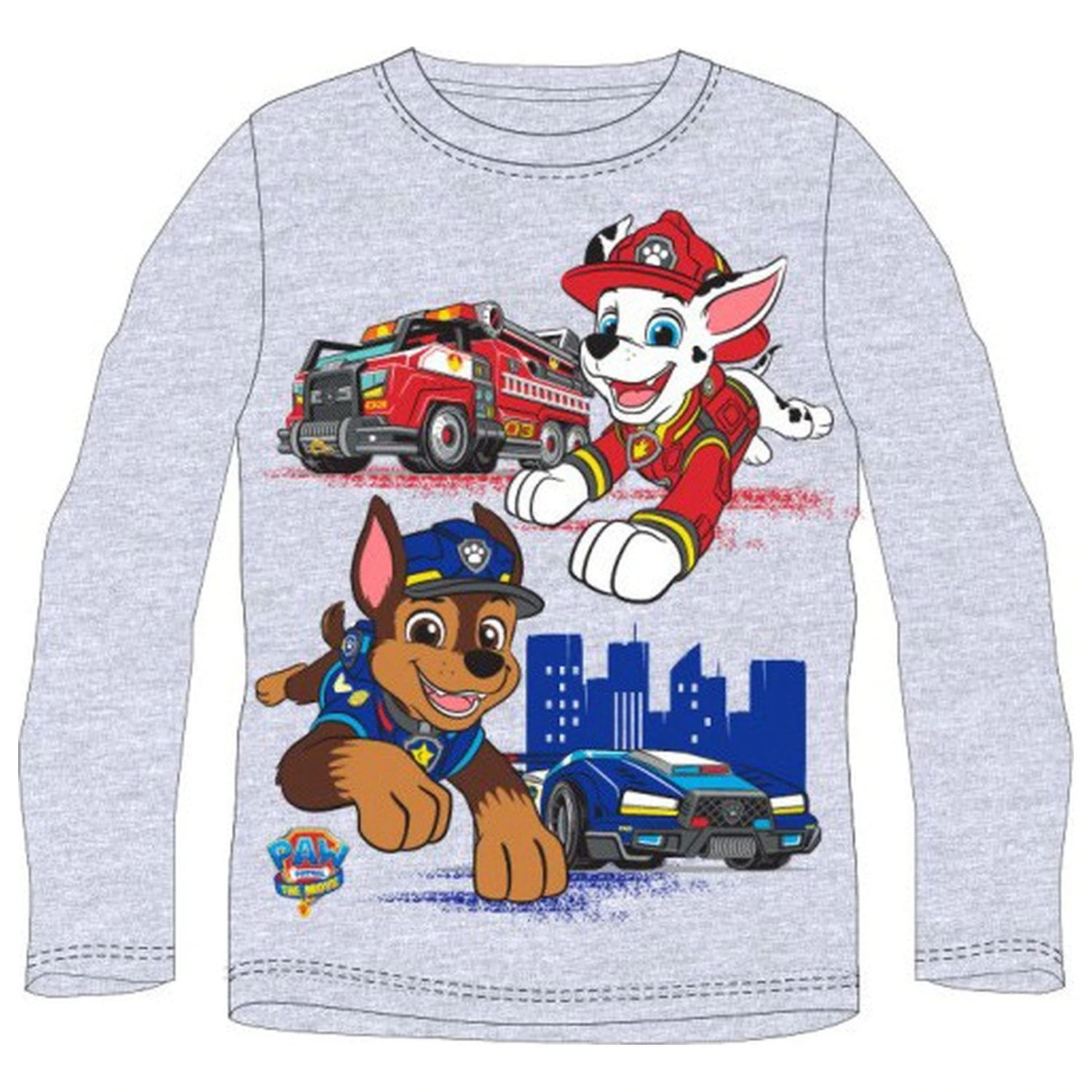 PAW Patrol City Saviors Grau Kinder Langarm T-Shirt, Oberteil Produktfoto