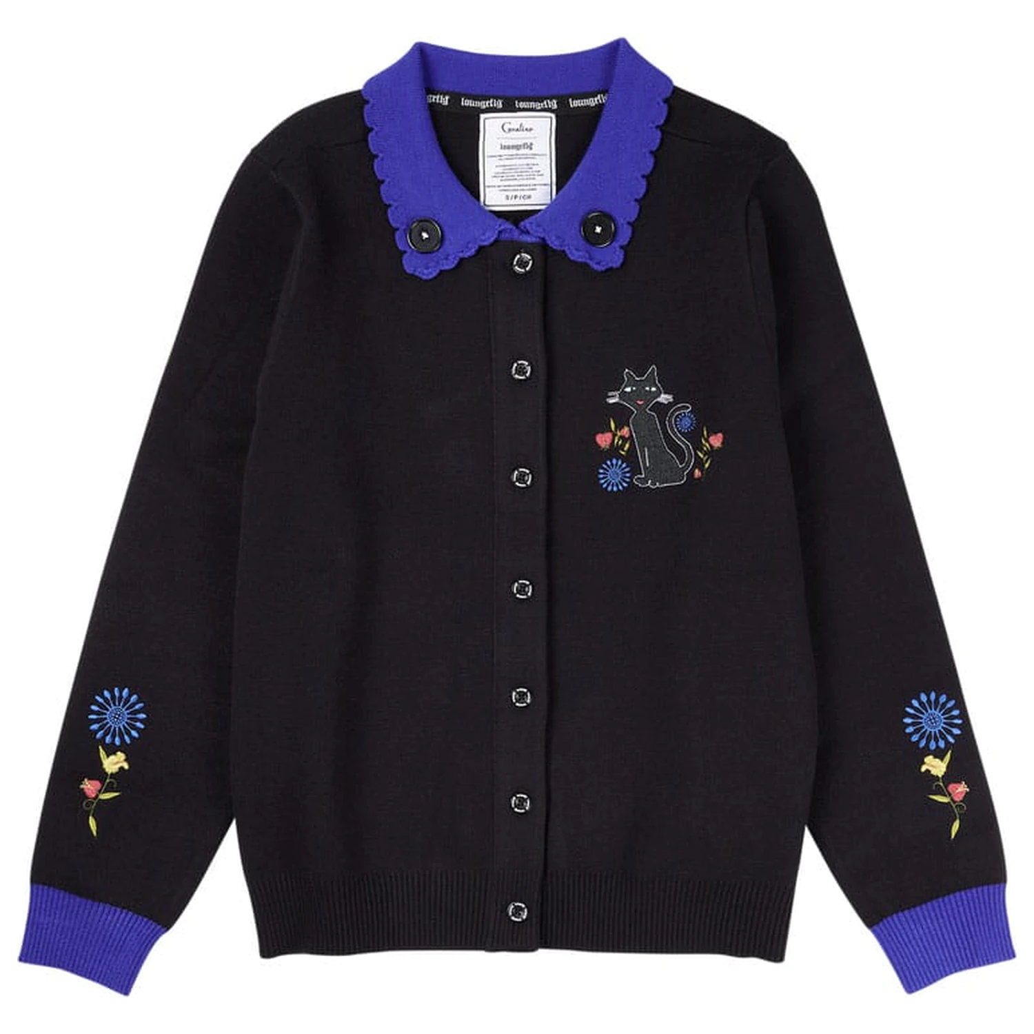 Pixar Coraline by Loungefly Strickjacke Unisex Kragen Katze Libelle Produktfoto