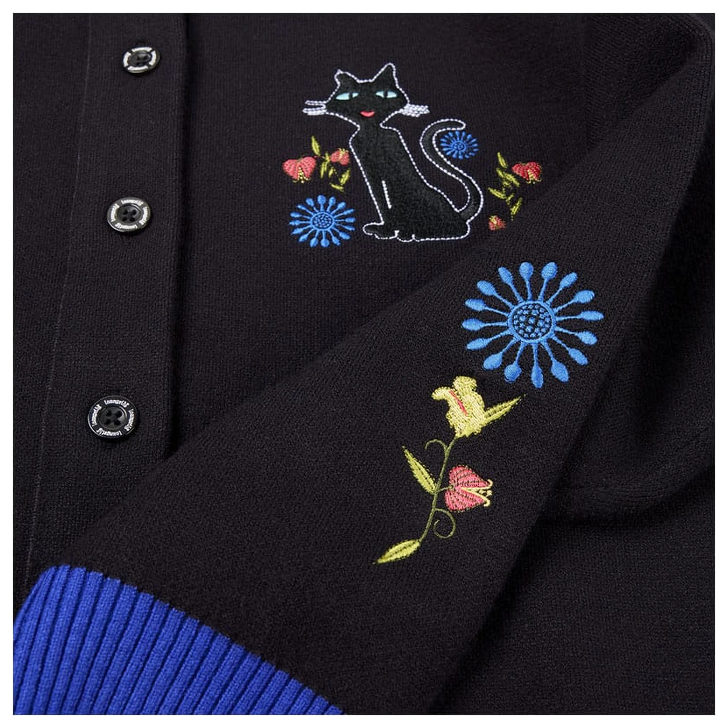 Pixar Coraline by Loungefly Strickjacke Unisex Kragen Katze Libelle Produktfoto