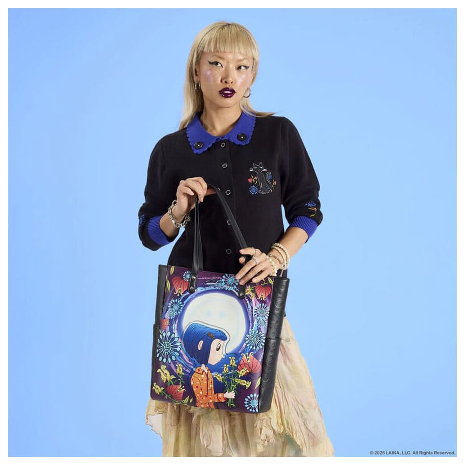 Pixar Coraline by Loungefly Strickjacke Unisex Kragen Katze Libelle Produktfoto