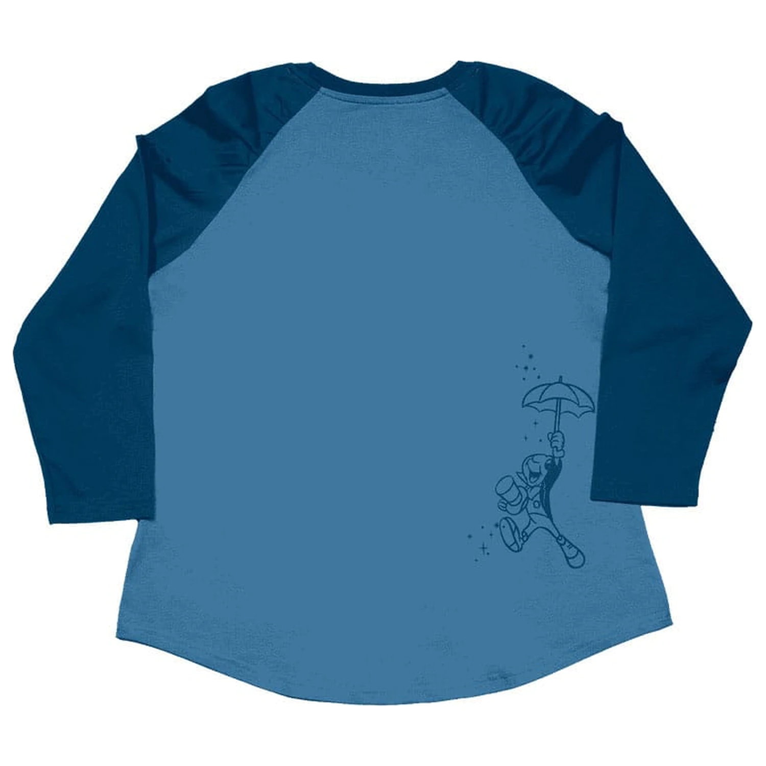 Pinocchio by Loungefly Tee T-Shirt Unisex Blue Fairy geraffter Raglan Produktfoto