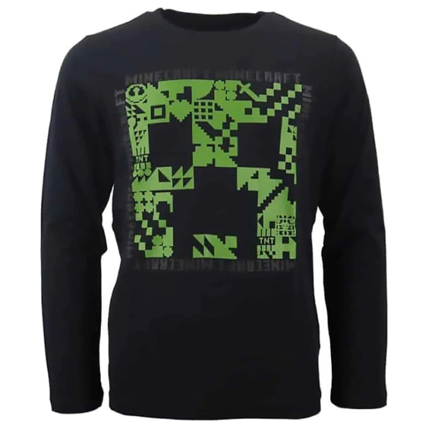 Minecraft Dark Kids Langarm-T-Shirt, Oberteil Produktfoto