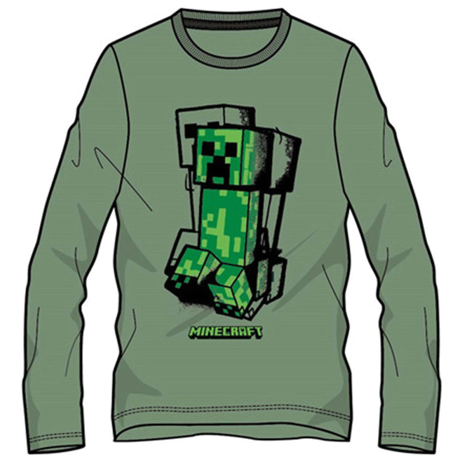 Minecraft Blockbuster Kinder Langarmshirt Produktfoto