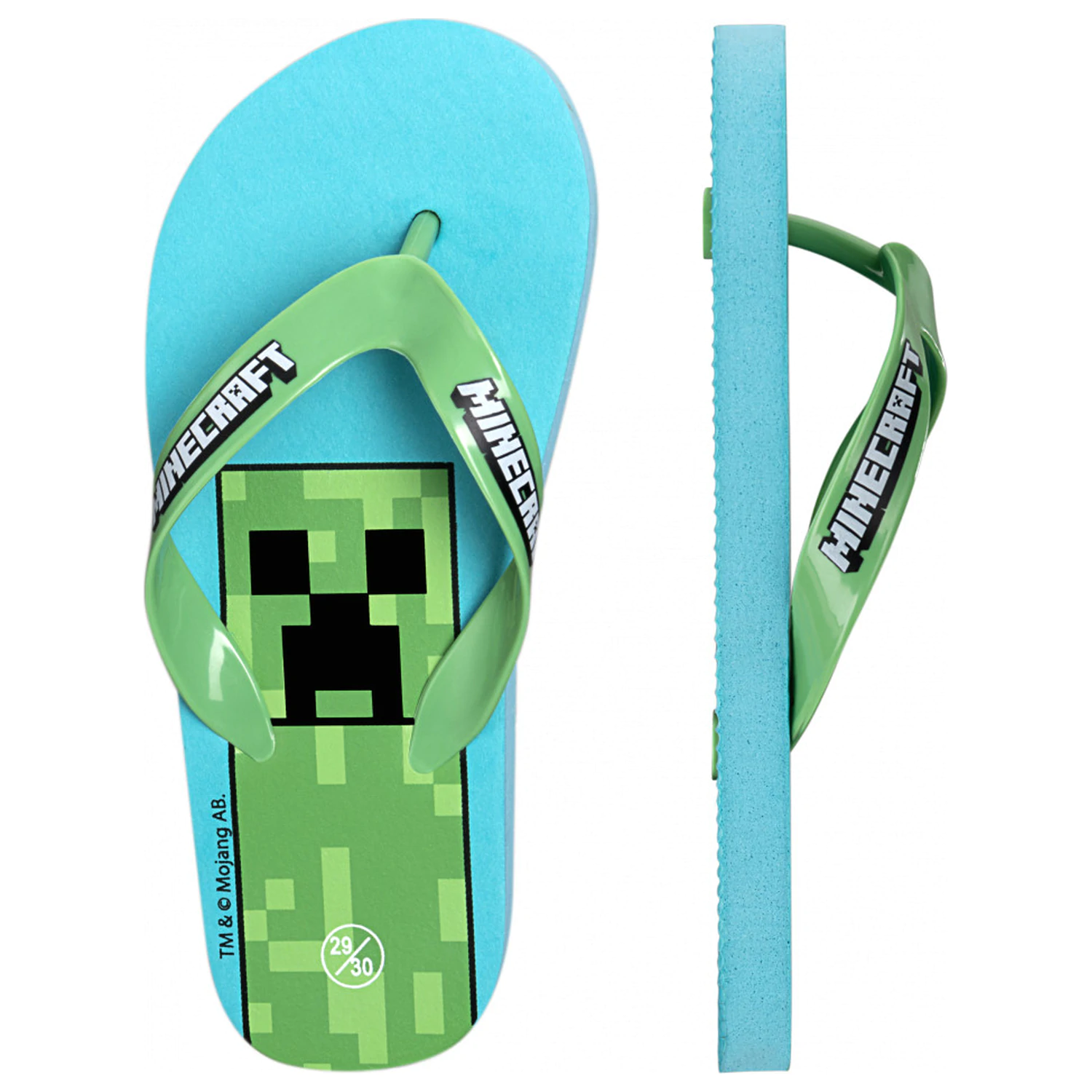 Minecraft Blue Kinder Flip-Flop Hausschuhe, Flip-Flop Produktfoto