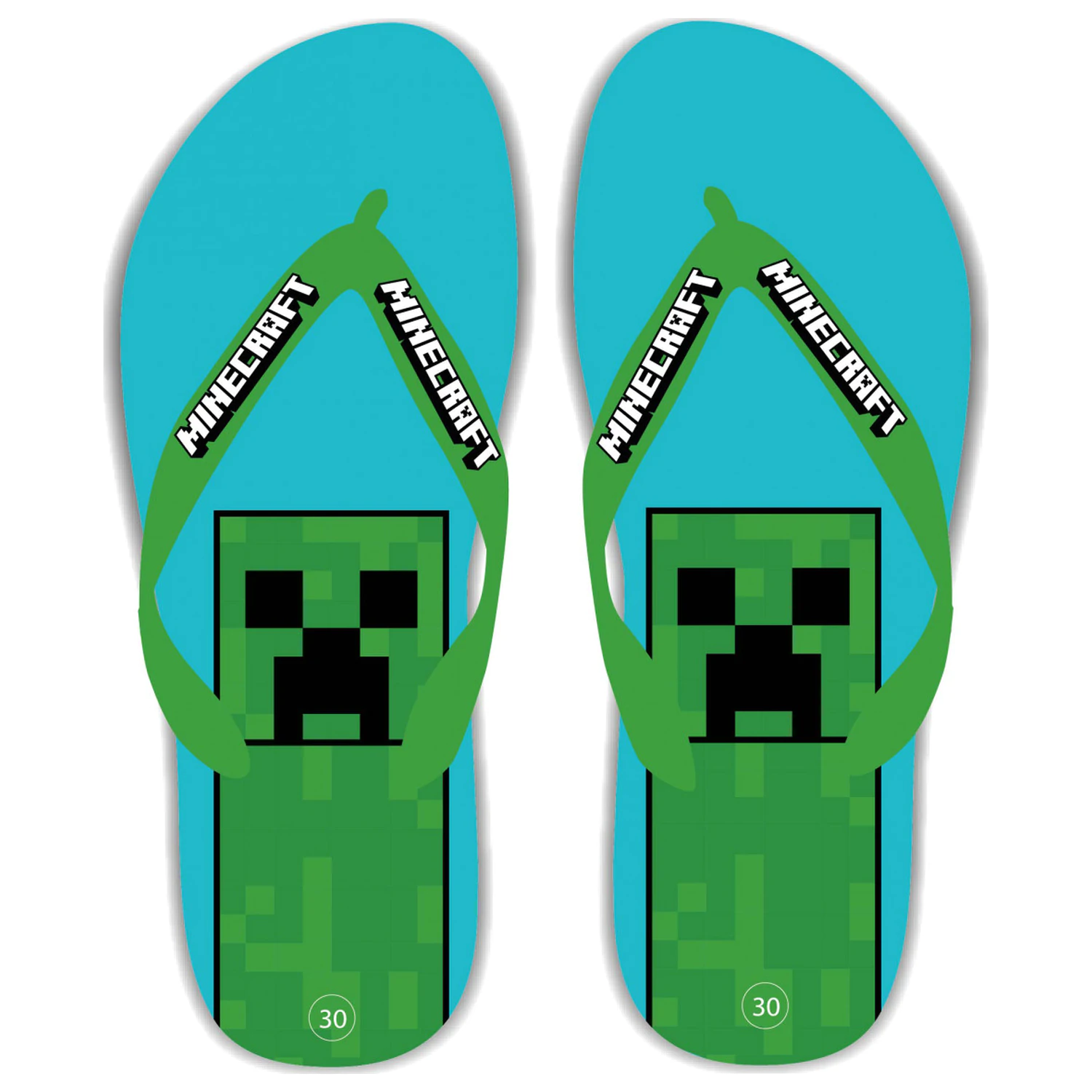 Minecraft Blue Kinder Flip-Flop Hausschuhe, Flip-Flop Produktfoto