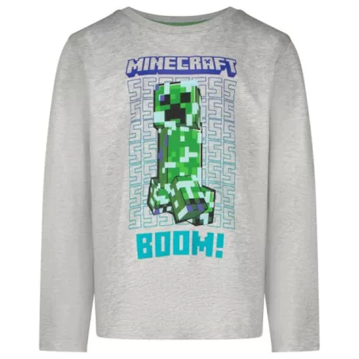 Minecraft Boom Kinder Langarm-T-Shirt, Oberteil Produktfoto