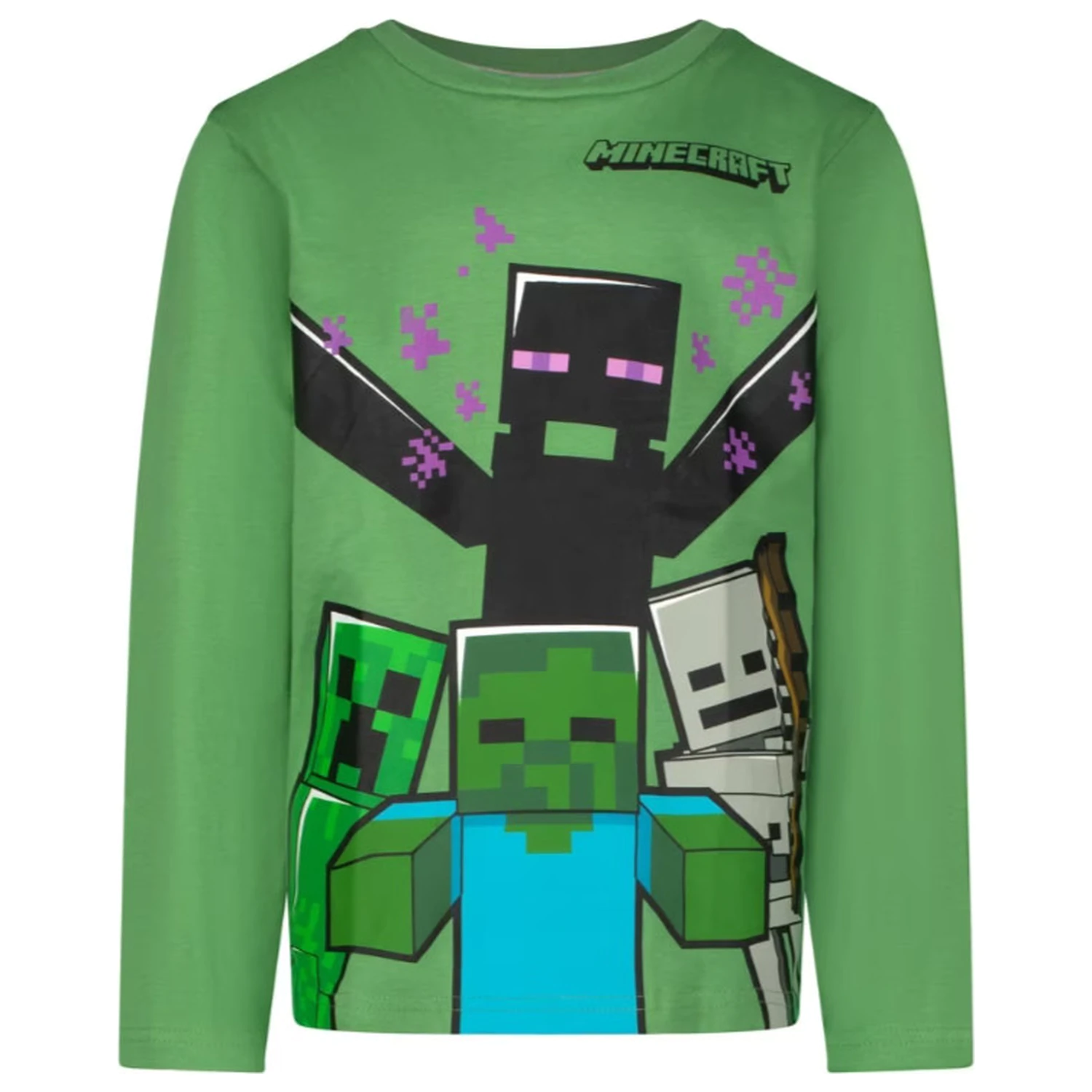 Minecraft Mobs Kinder Langarm T-Shirt, Oberteil Produktfoto