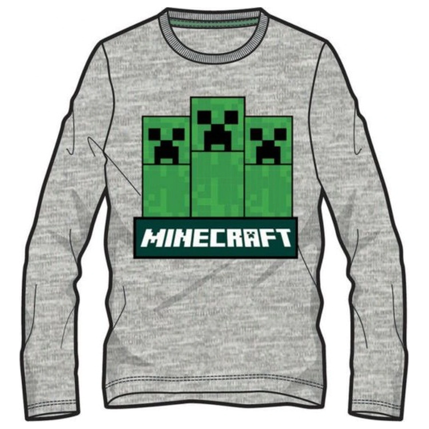 Minecraft Trio Kinder Langarm T-Shirt, Top Alter Produktfoto