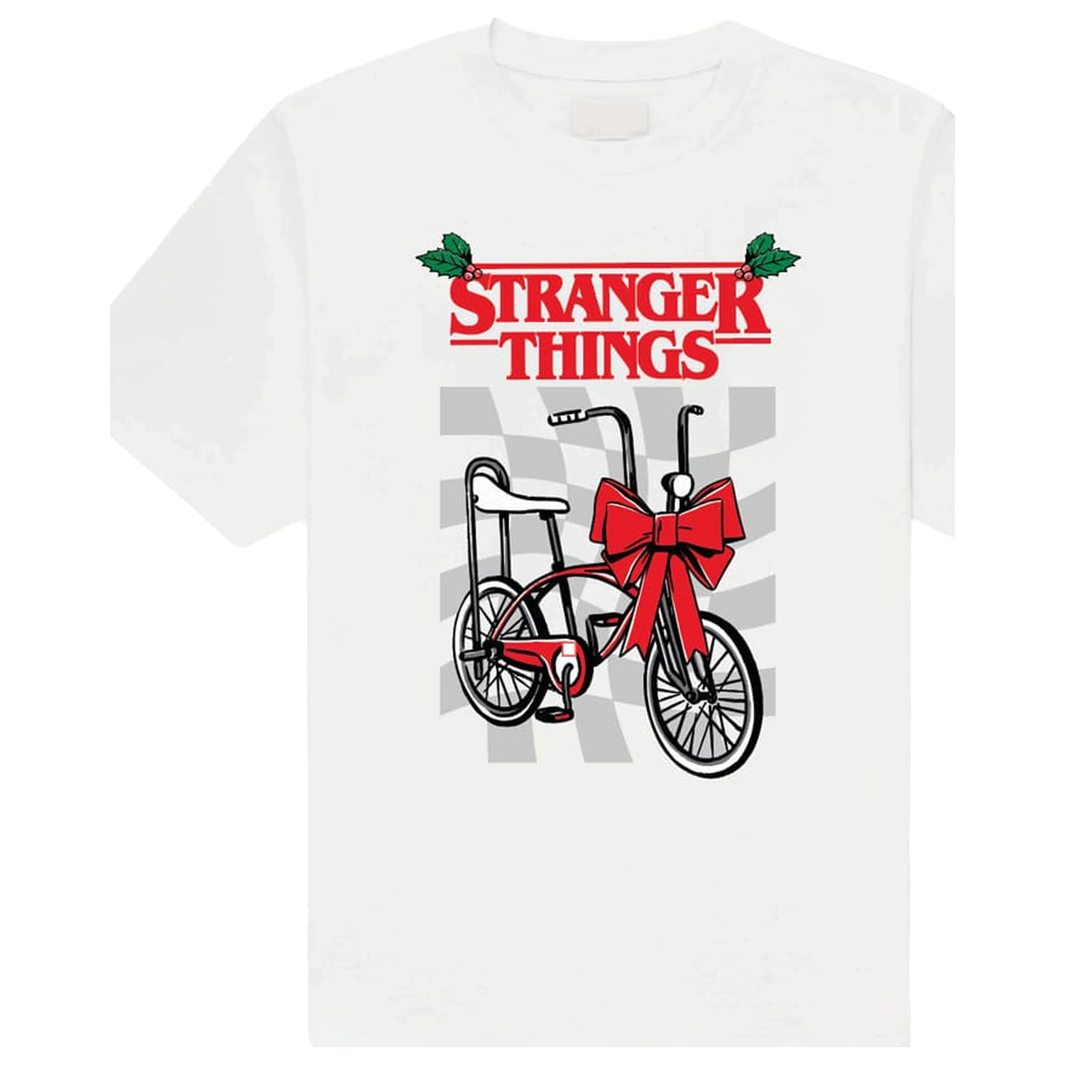 Stranger Things T-Shirt Weihnachten Fahrrad Produktfoto